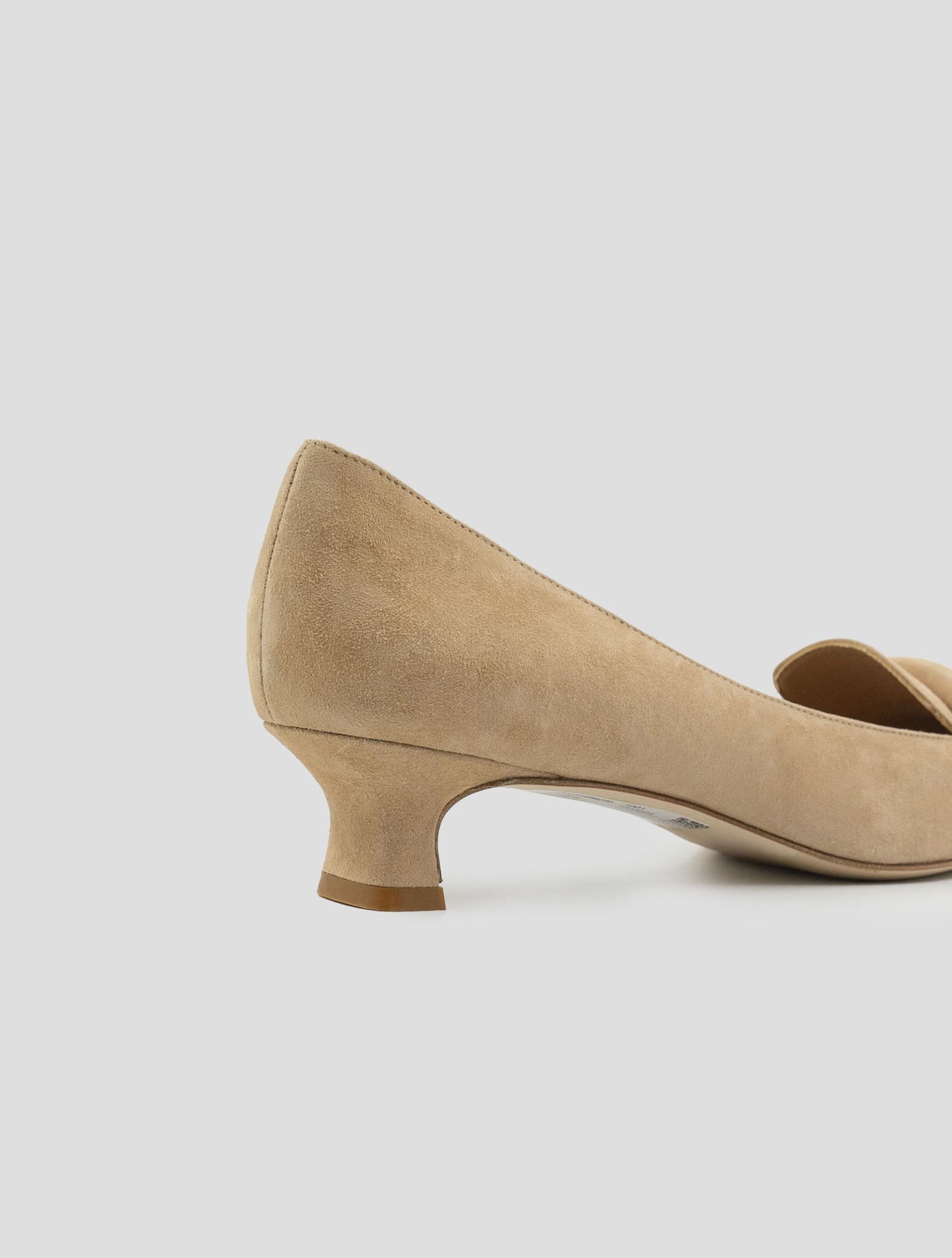 Kiton Beige Leather Suede Decollete