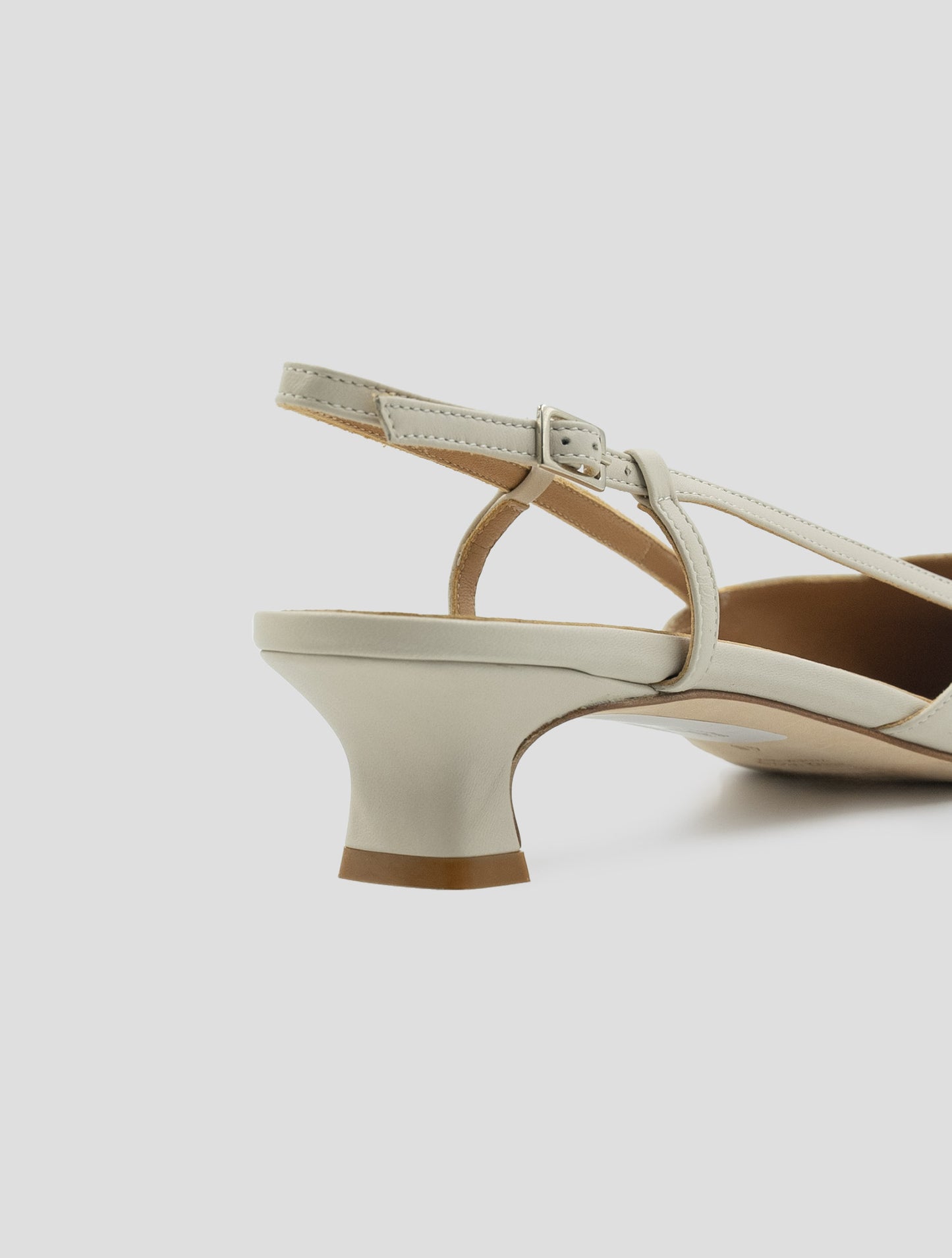 Kiton White Leather Decollete