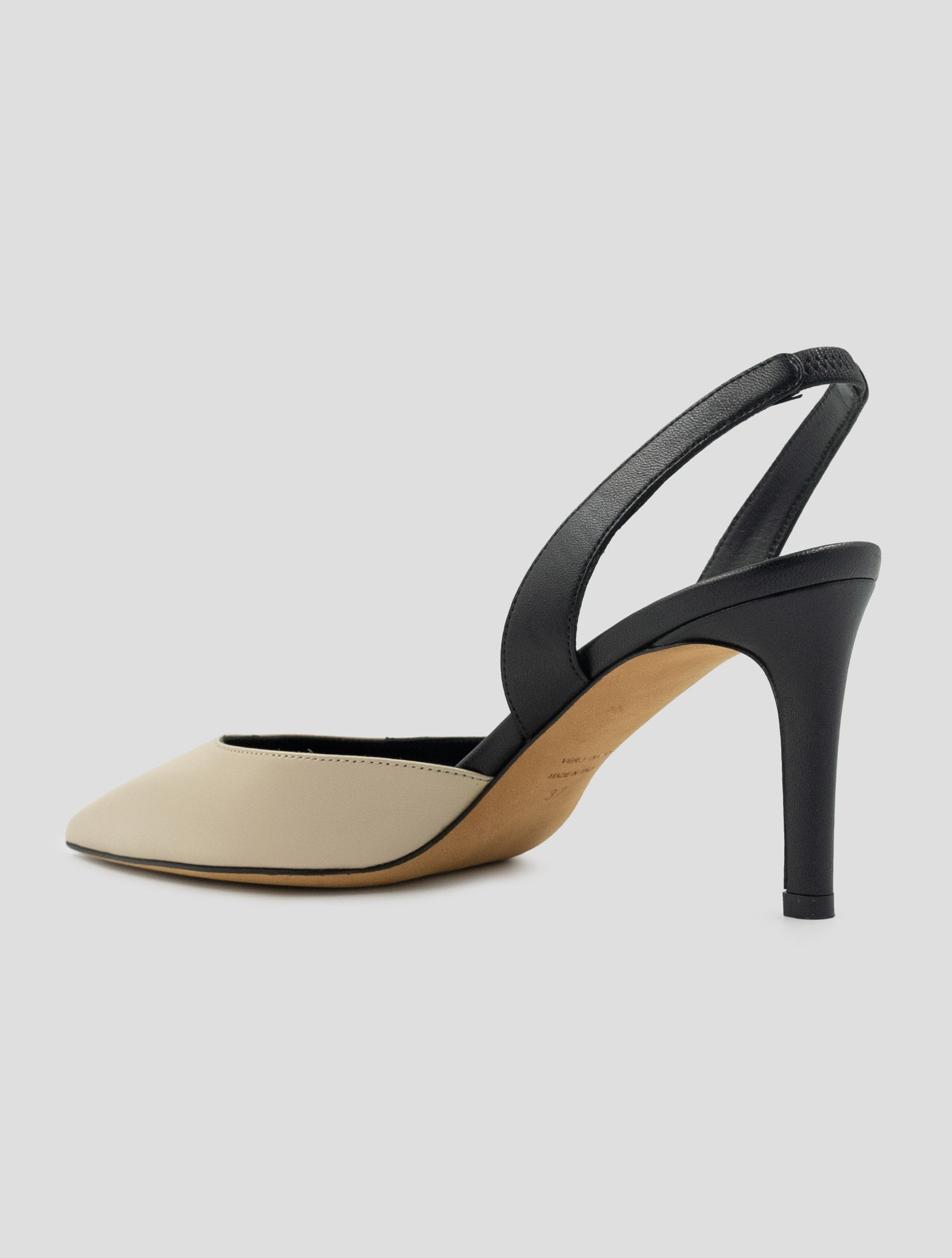 Kiton Beige Leather Slingbacks