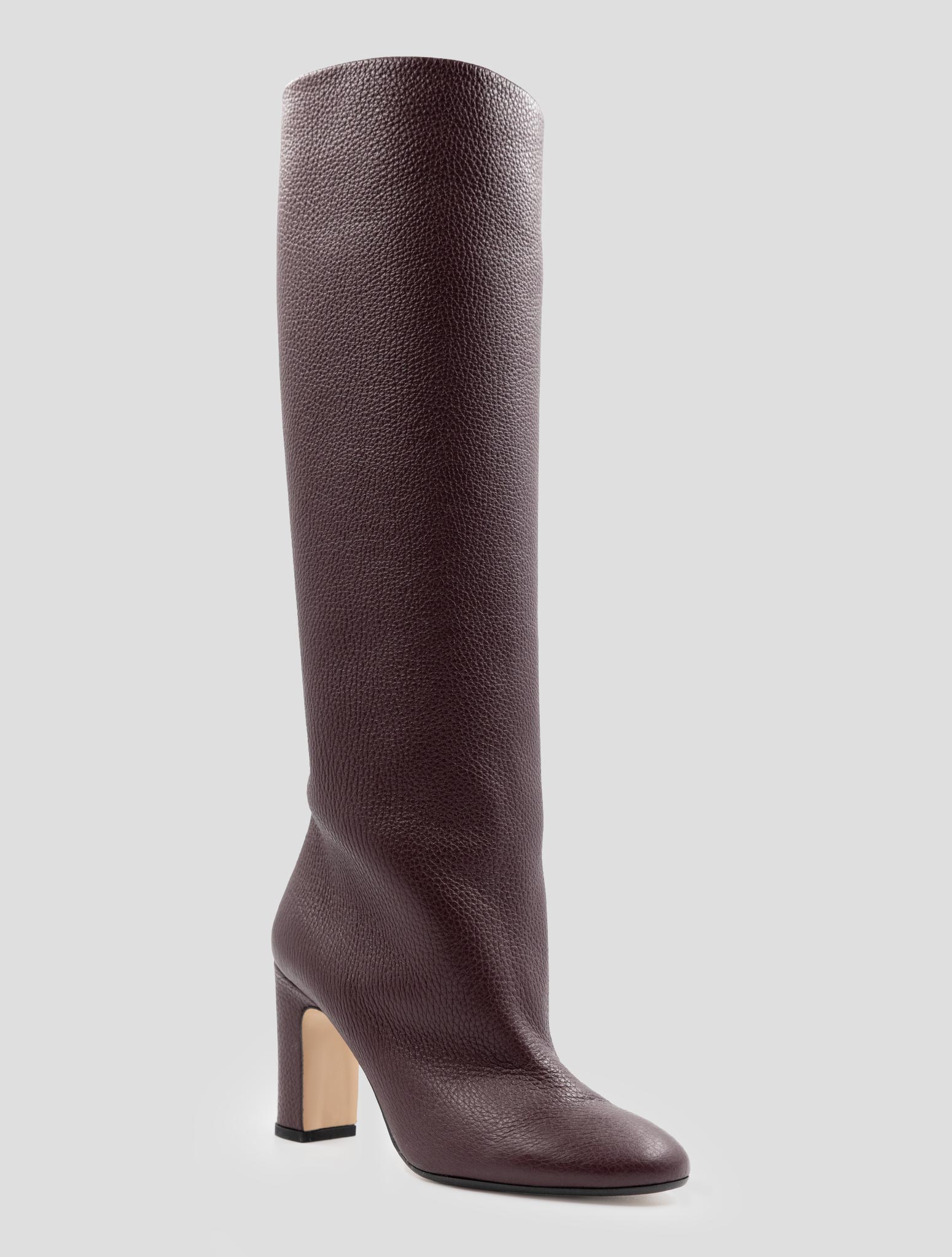 Kiton Burgundy Leather Deer Boots