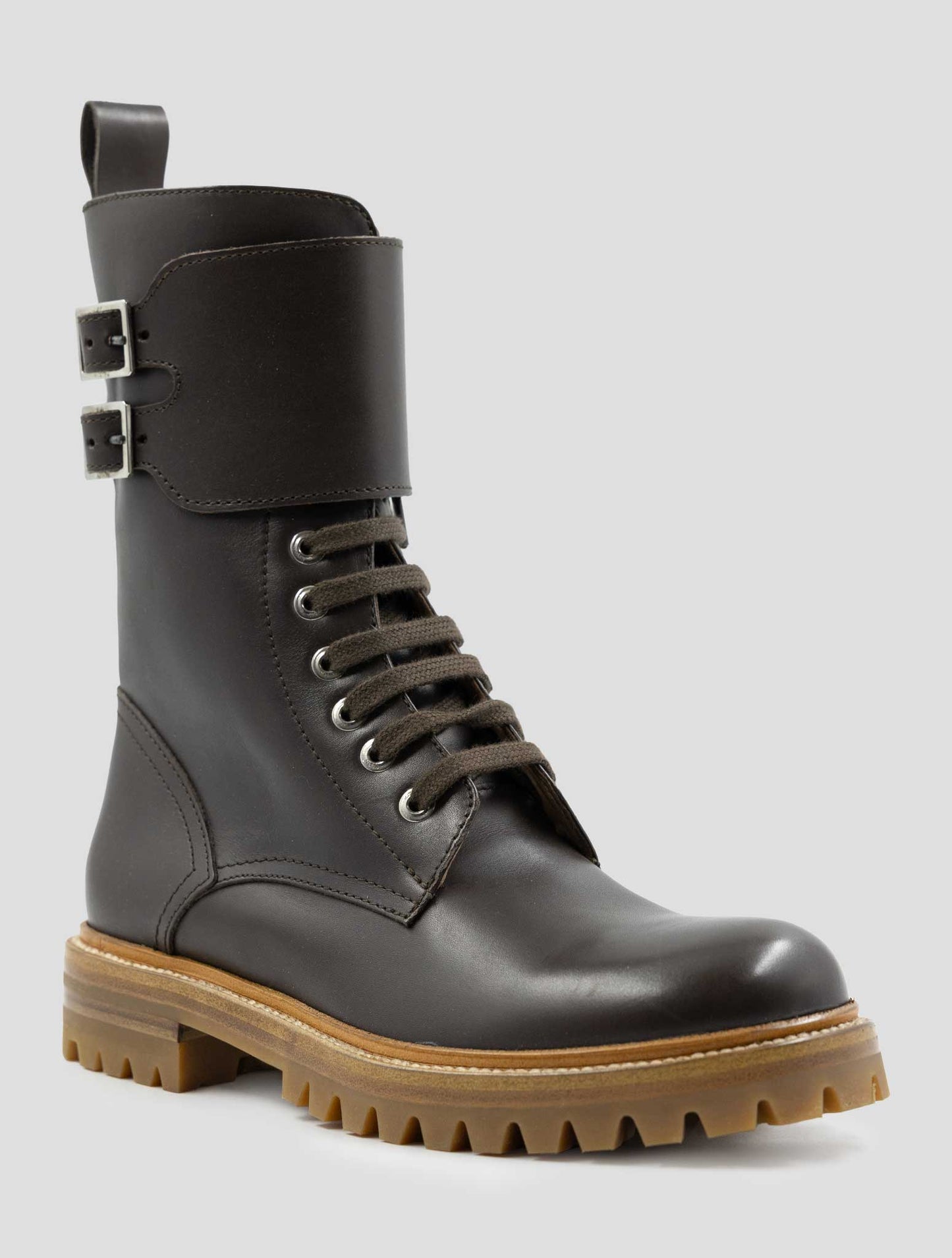 Kiton Brown Leather Boots