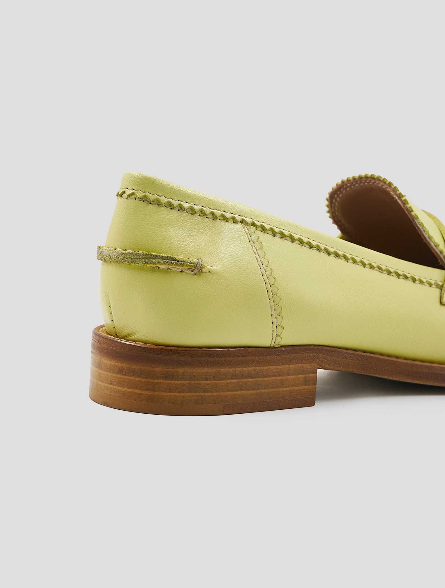 Kiton Green Leather Loafers