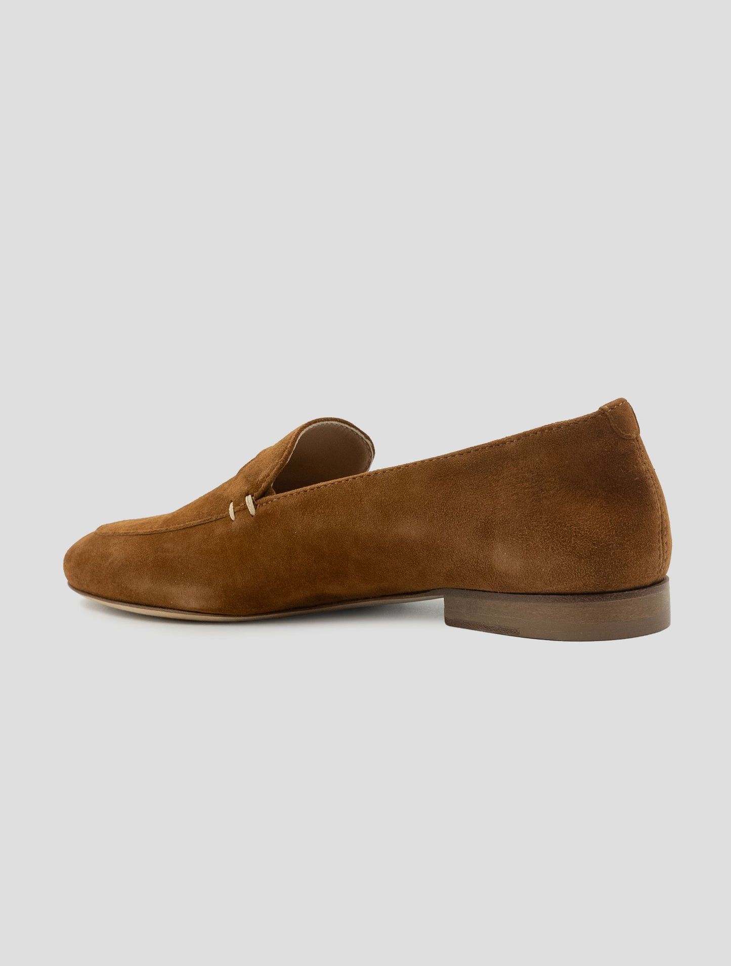 Kiton Brown Leather Suede Loafers