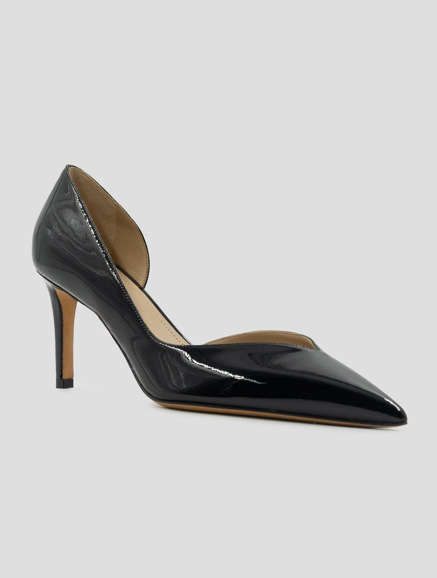 Kiton Black Leather Decollete