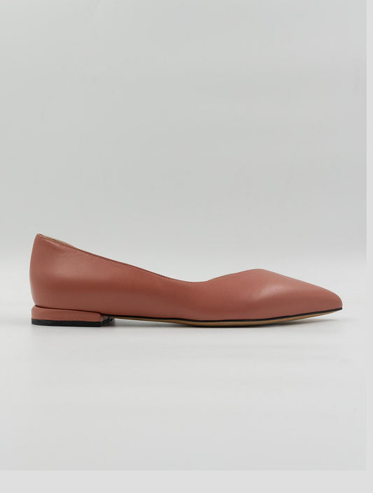 Kiton Pink Leather Ballerina