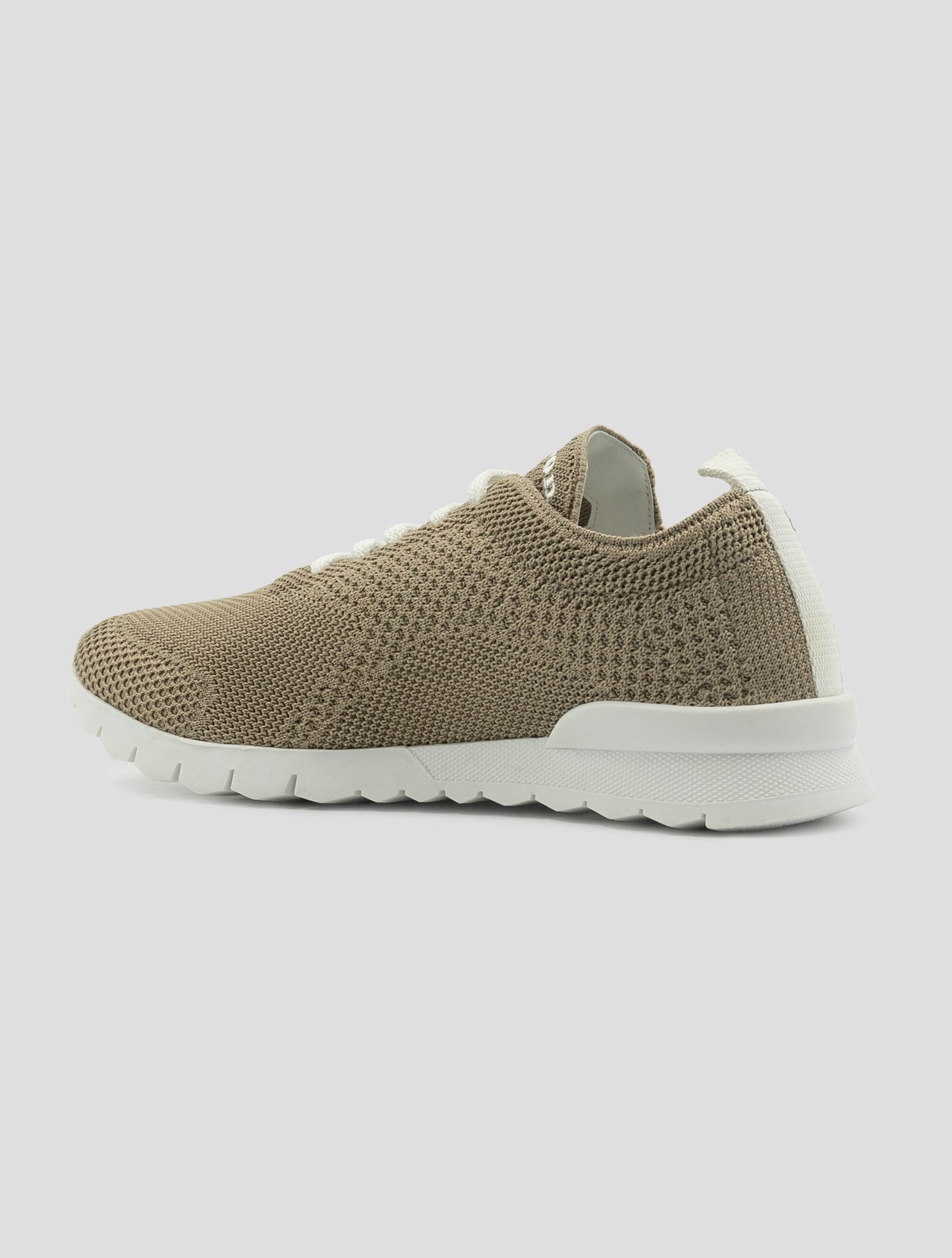 Kiton Beige Cotton Ea Sneakers