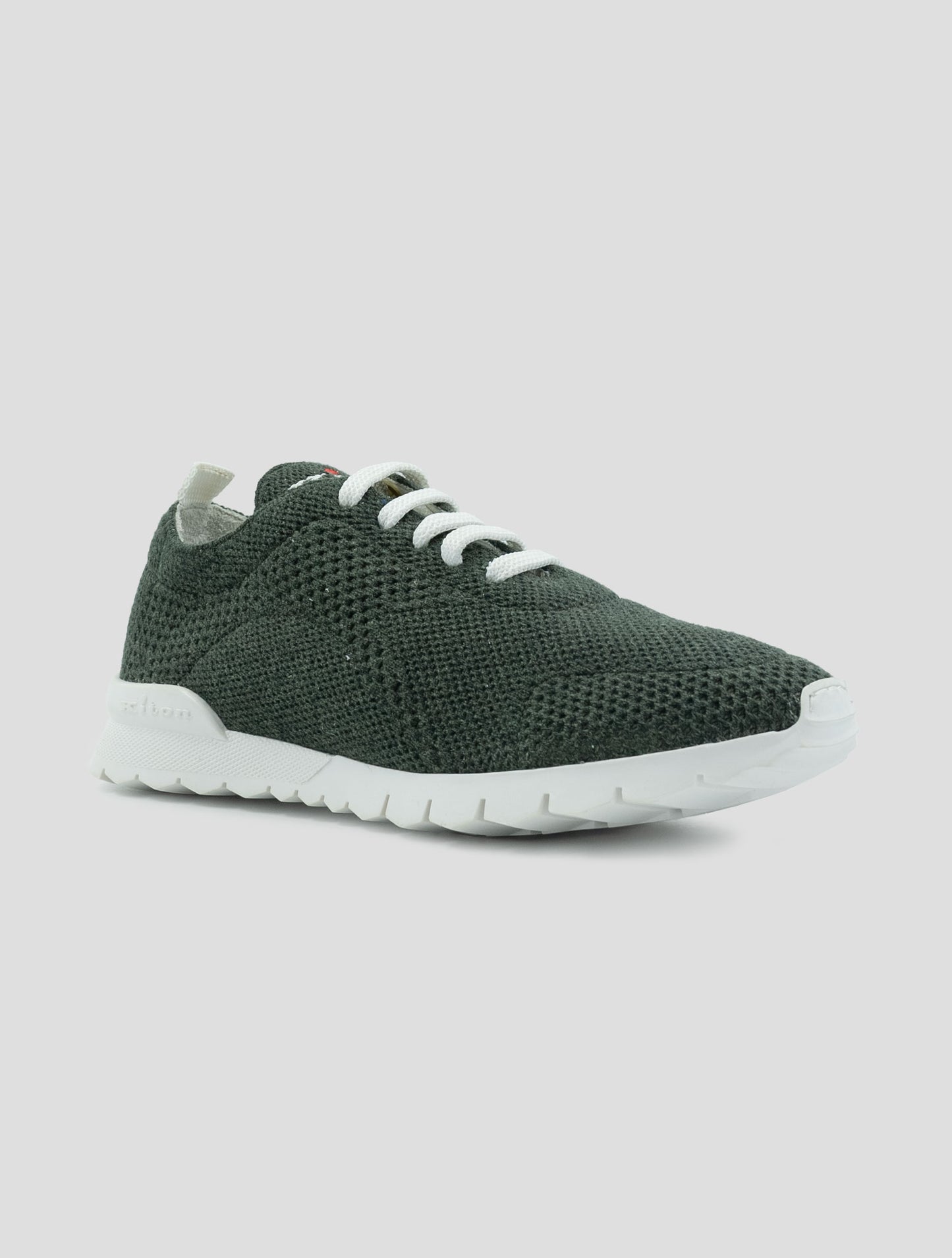 Kiton Green Cashmere Pl Sneakers