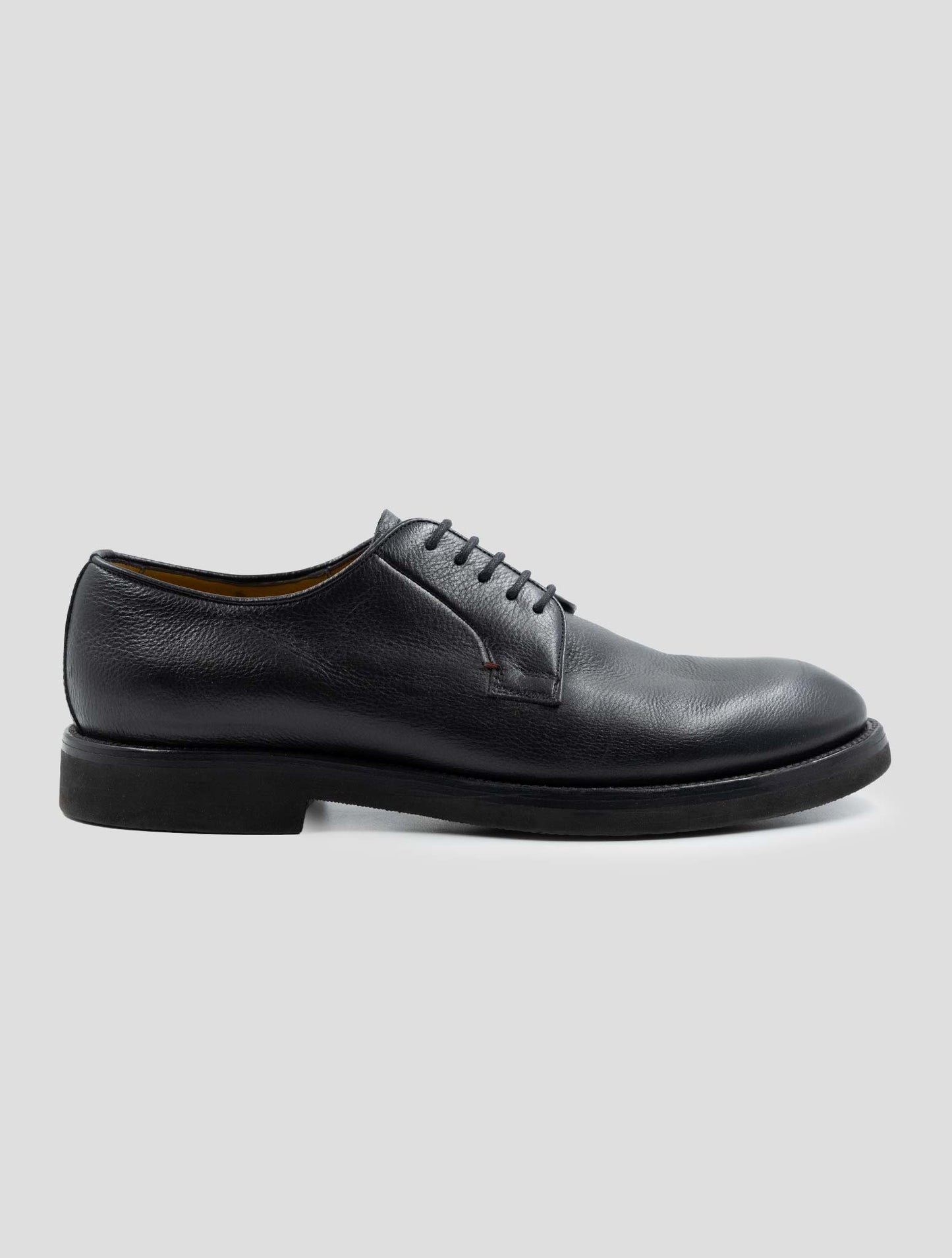 Kiton Black Leather Dress Shoes