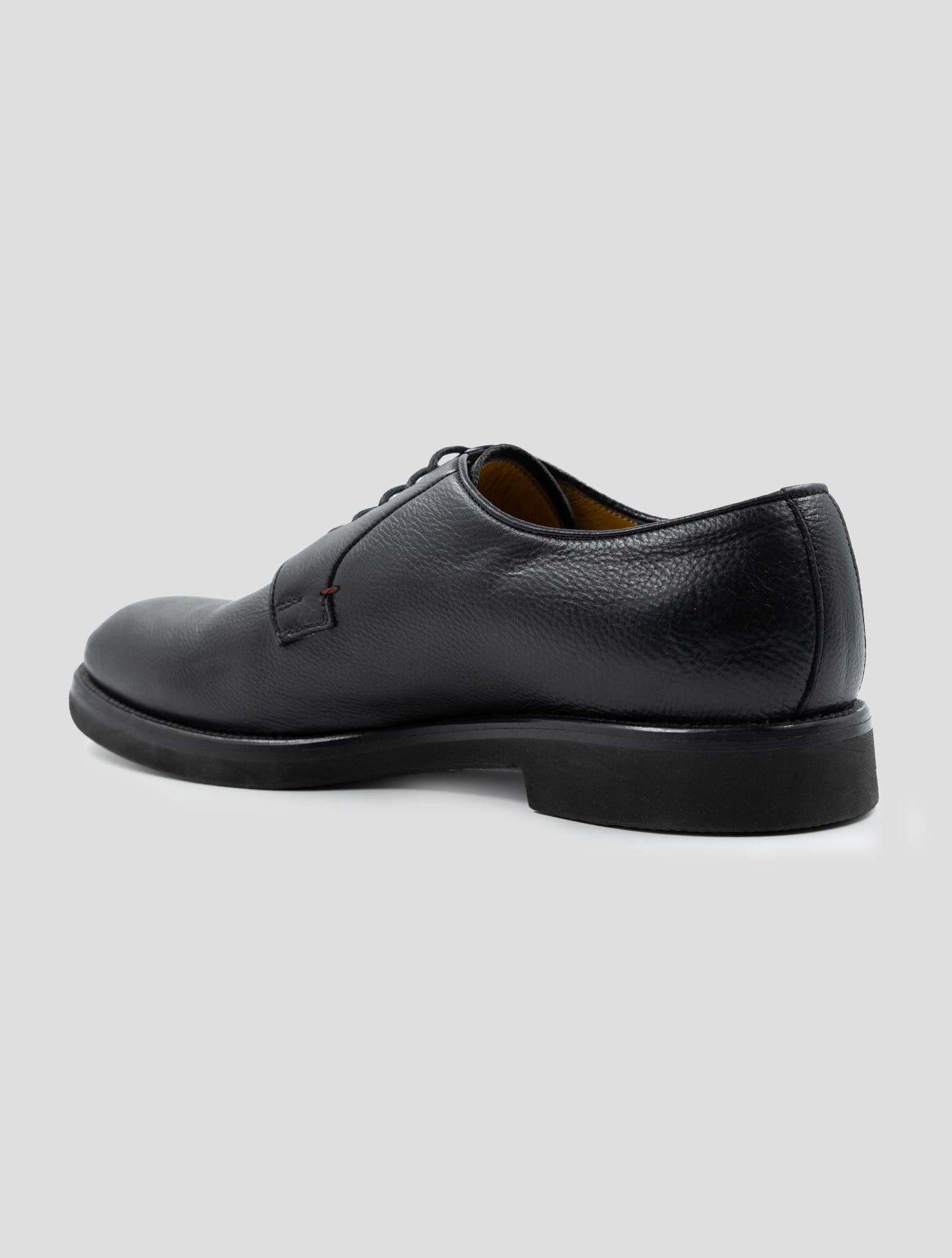 Kiton Black Leather Dress Shoes