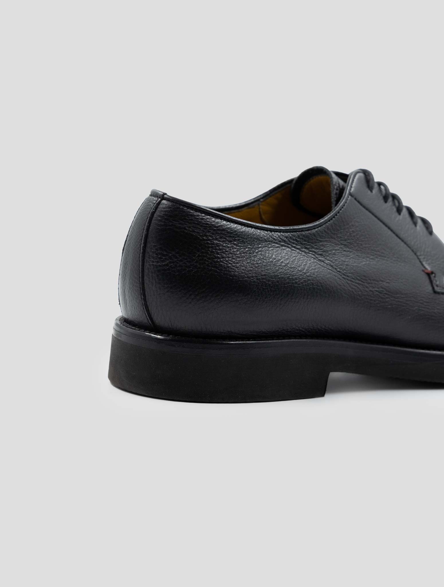 Kiton Black Leather Dress Shoes