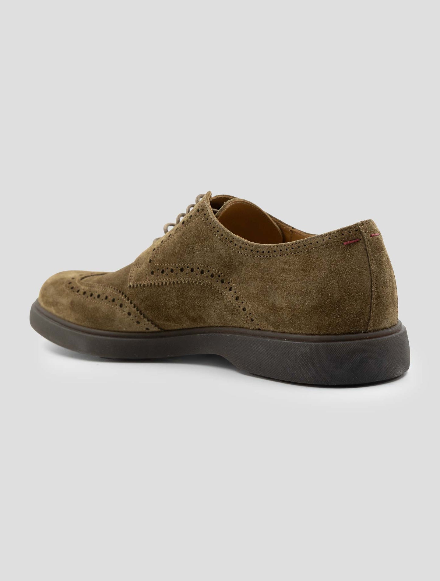 Kiton Brown Leather Suede Dress Shoes