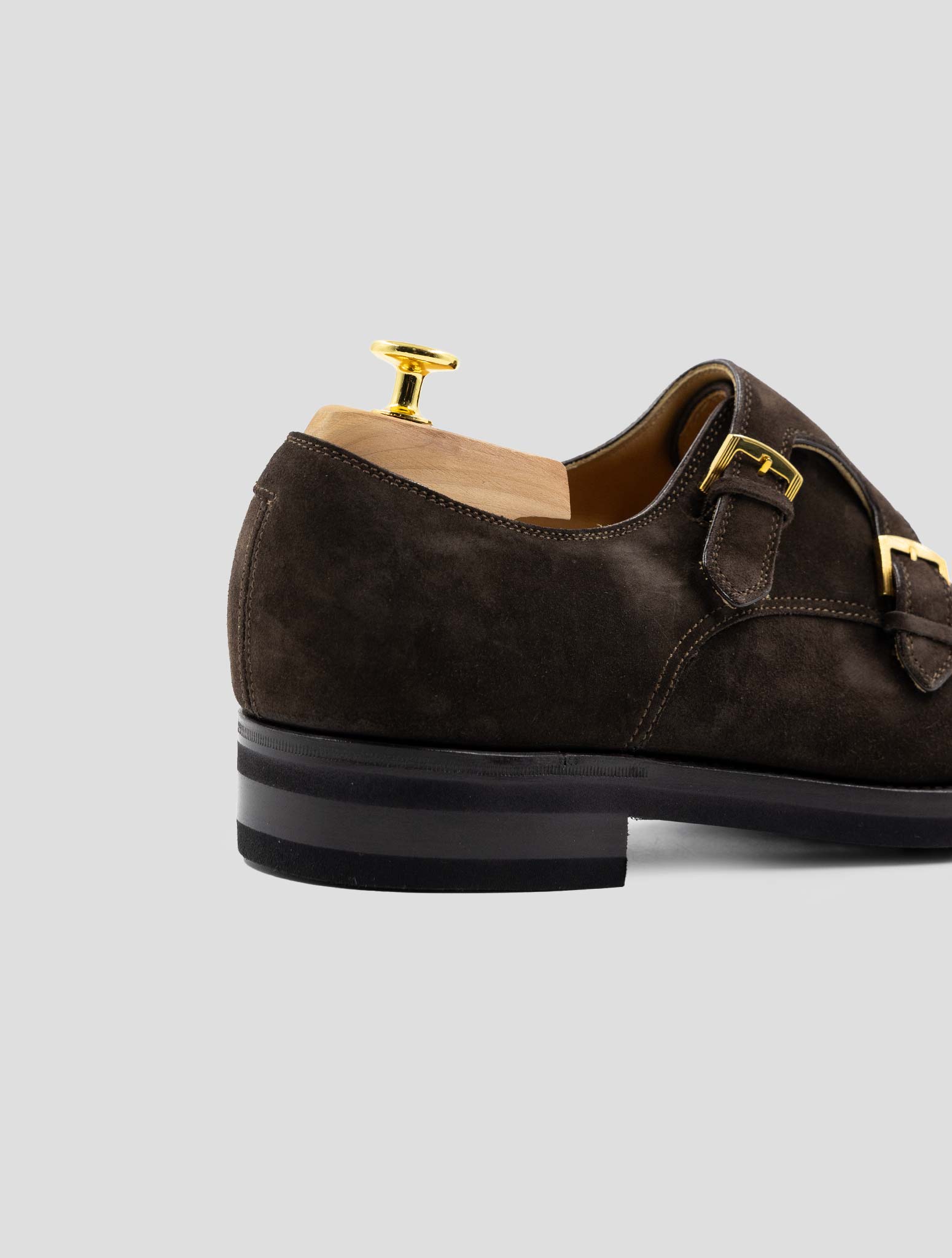 Kiton Brown Leather Suede Dress Shoes