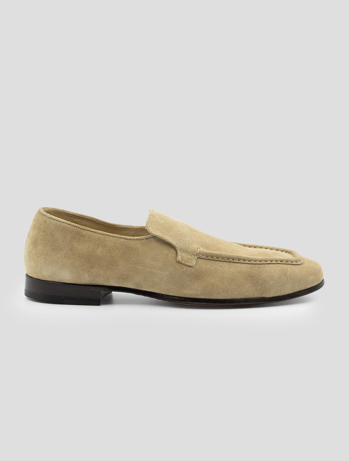 Kiton Beige Leather Suede Loafers