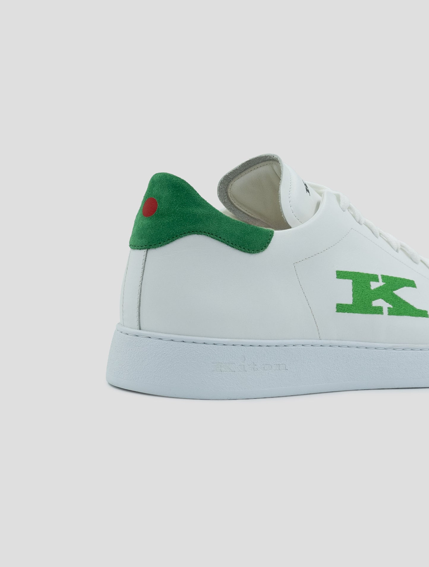 Kiton White Leather Sneakers