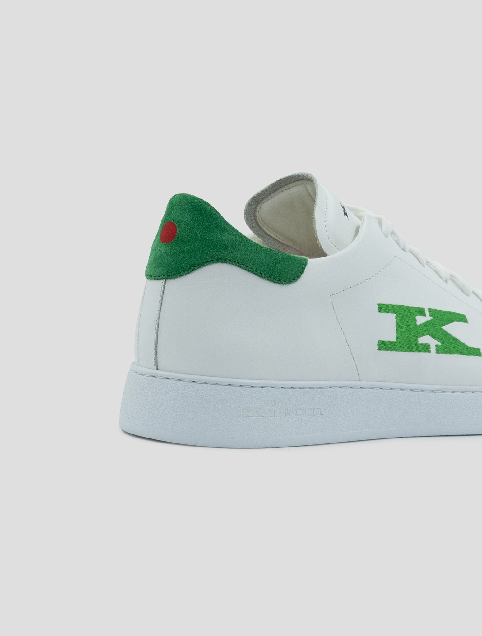 Kiton White Leather Sneakers