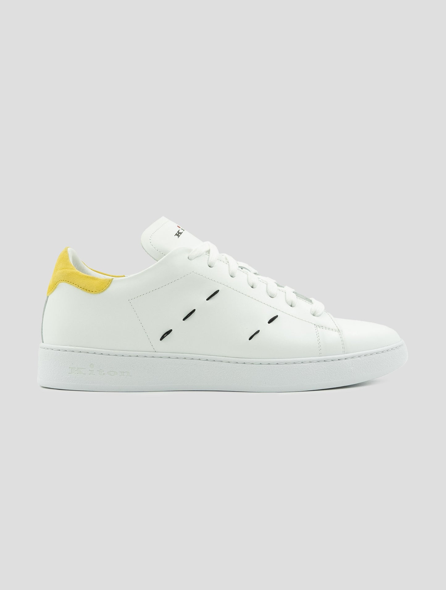 Kiton White Leather Sneakers