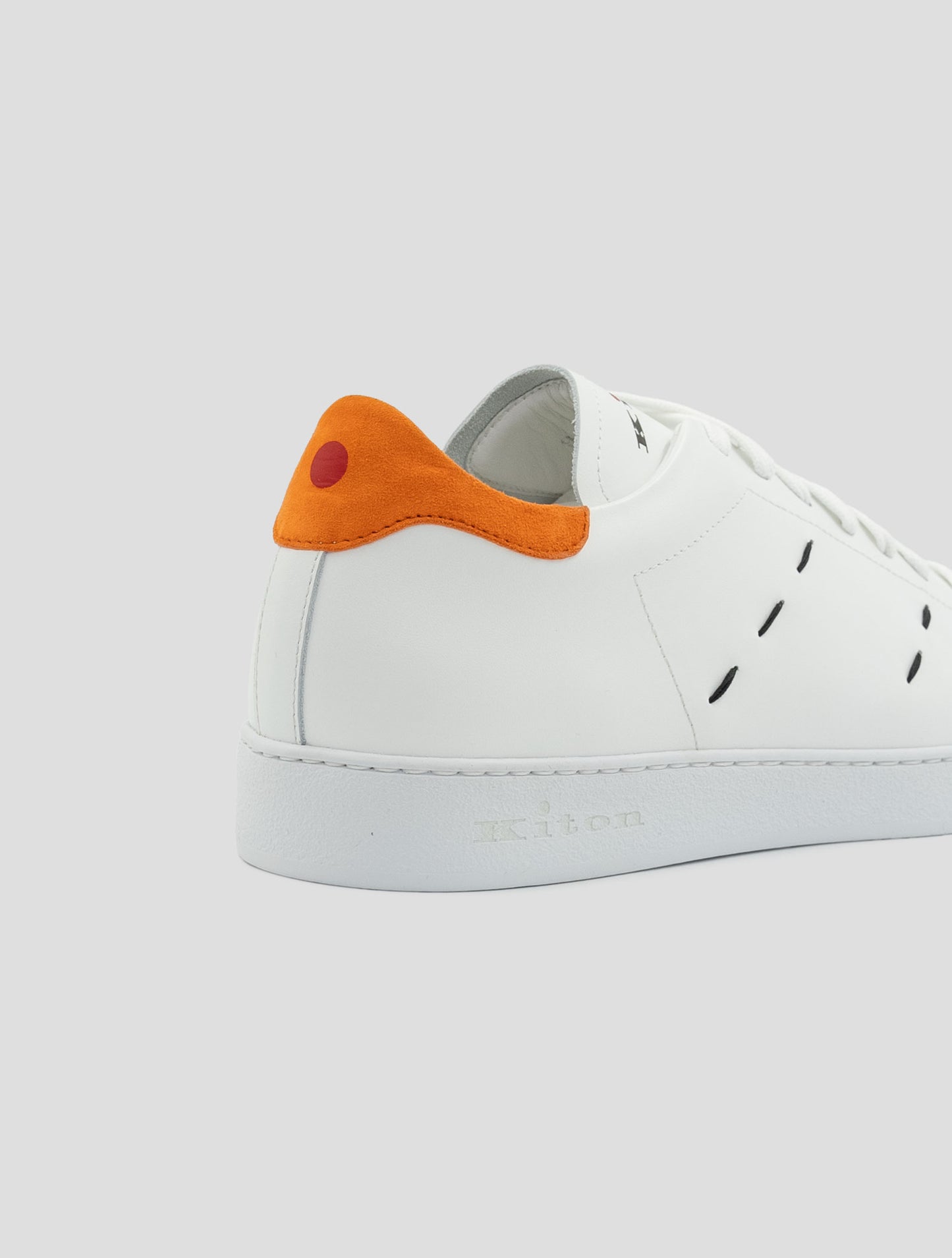 Kiton White Leather Sneakers