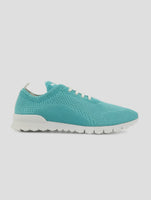 Kiton Light Green Cotton Ea Sneakers