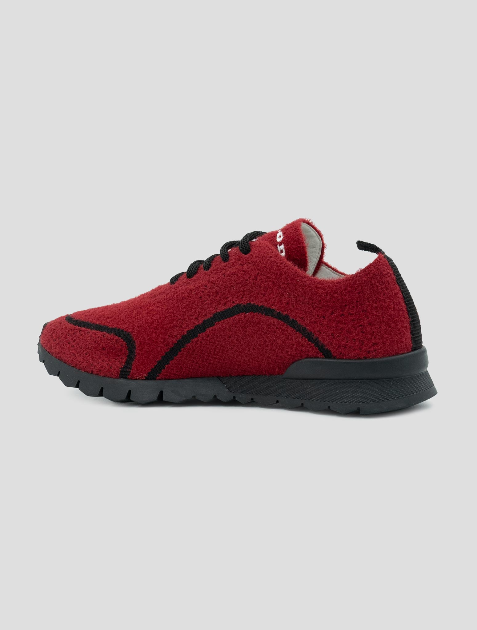 Kiton Black Red Pl Pa Wool