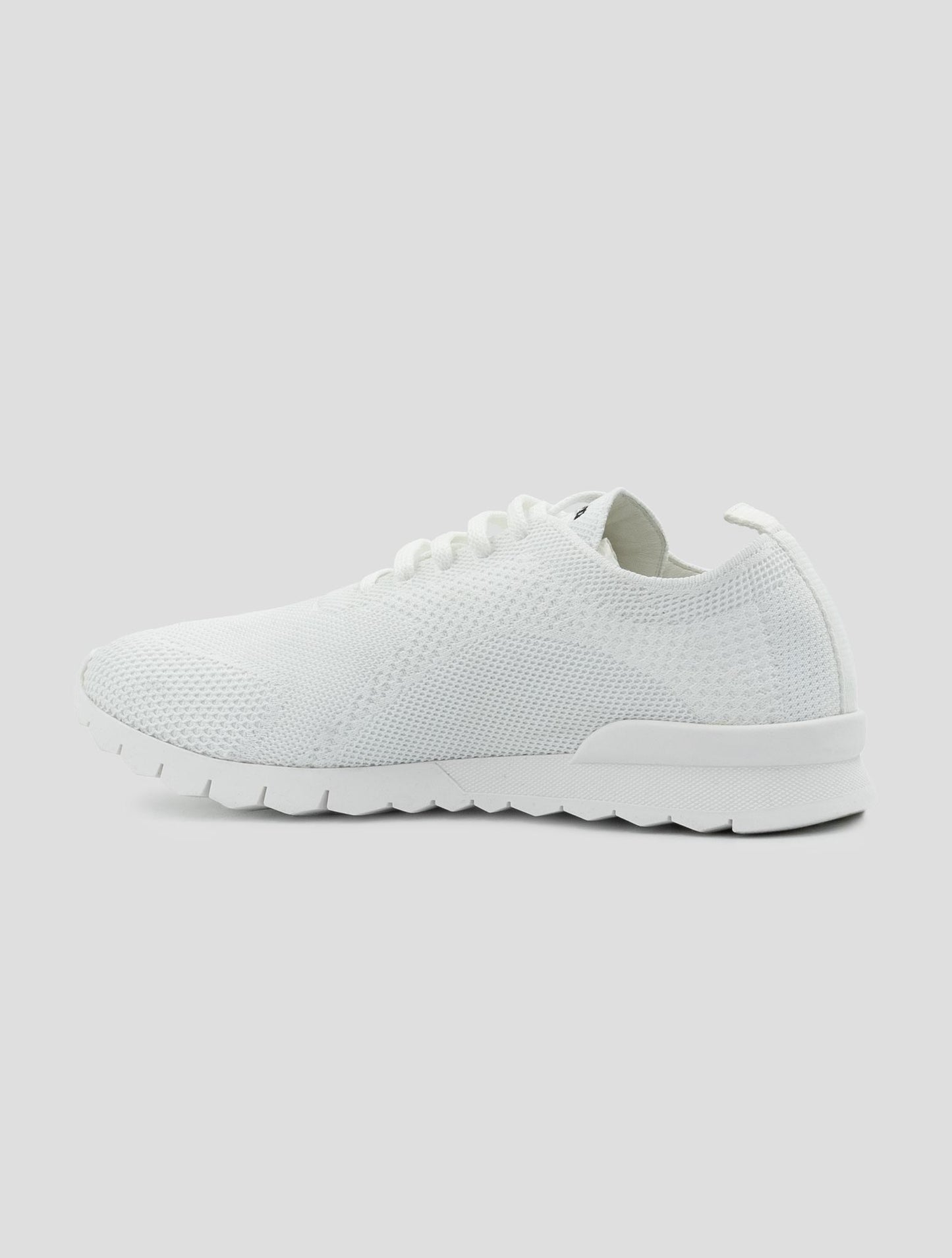 Kiton White Cotton Ea Sneakers