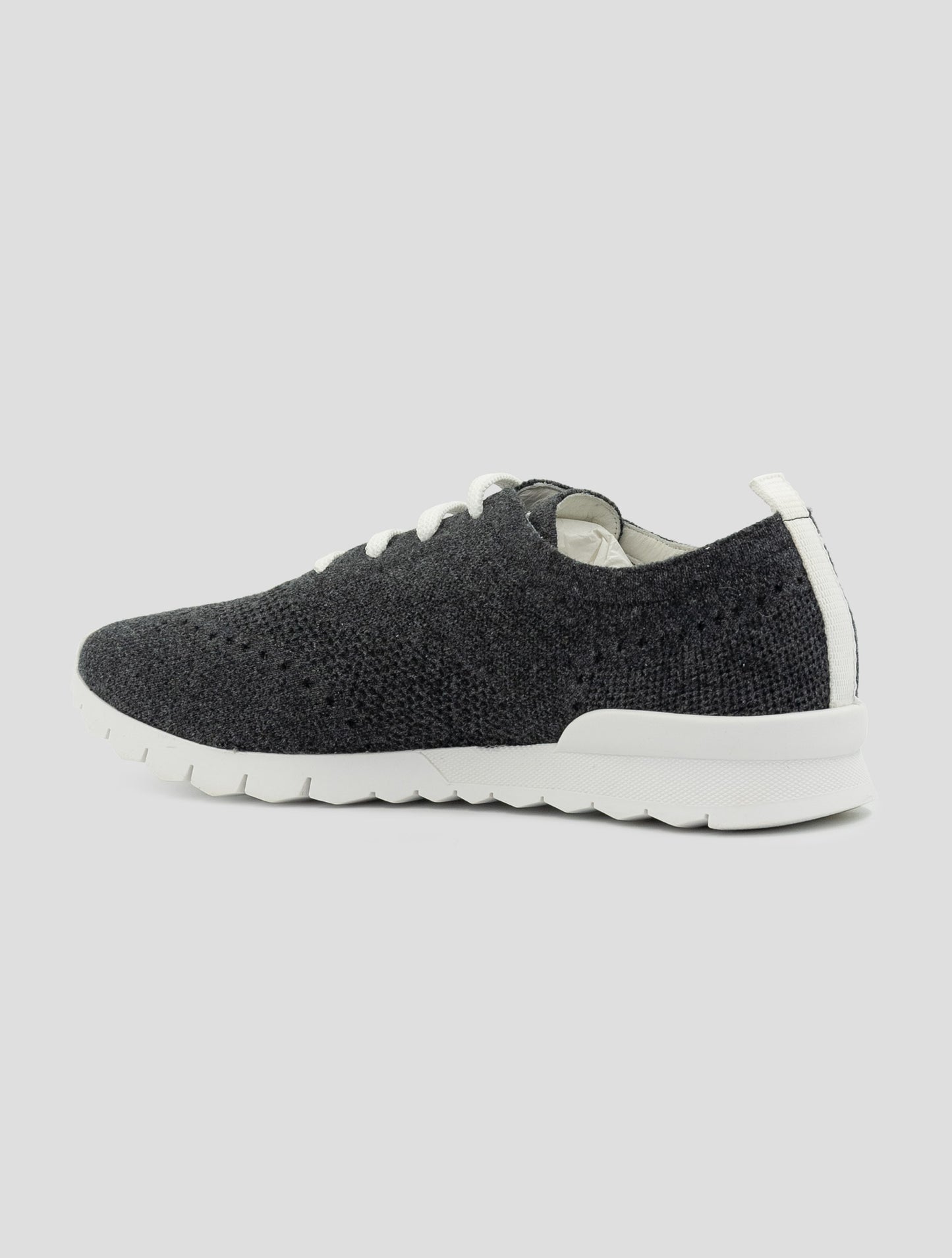 Kiton Gray Cashmere Sneakers