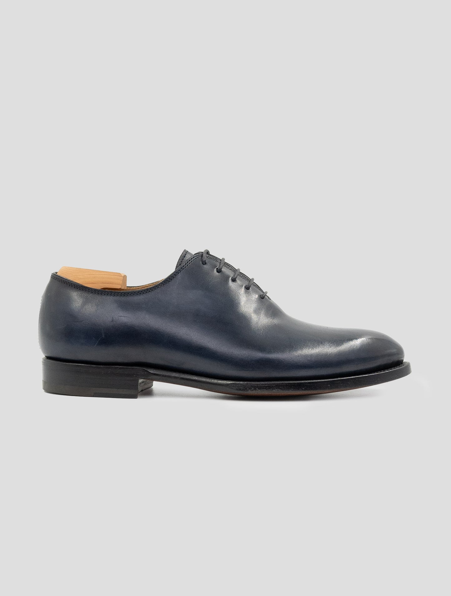 Kiton Blue Leather Dress Shoes