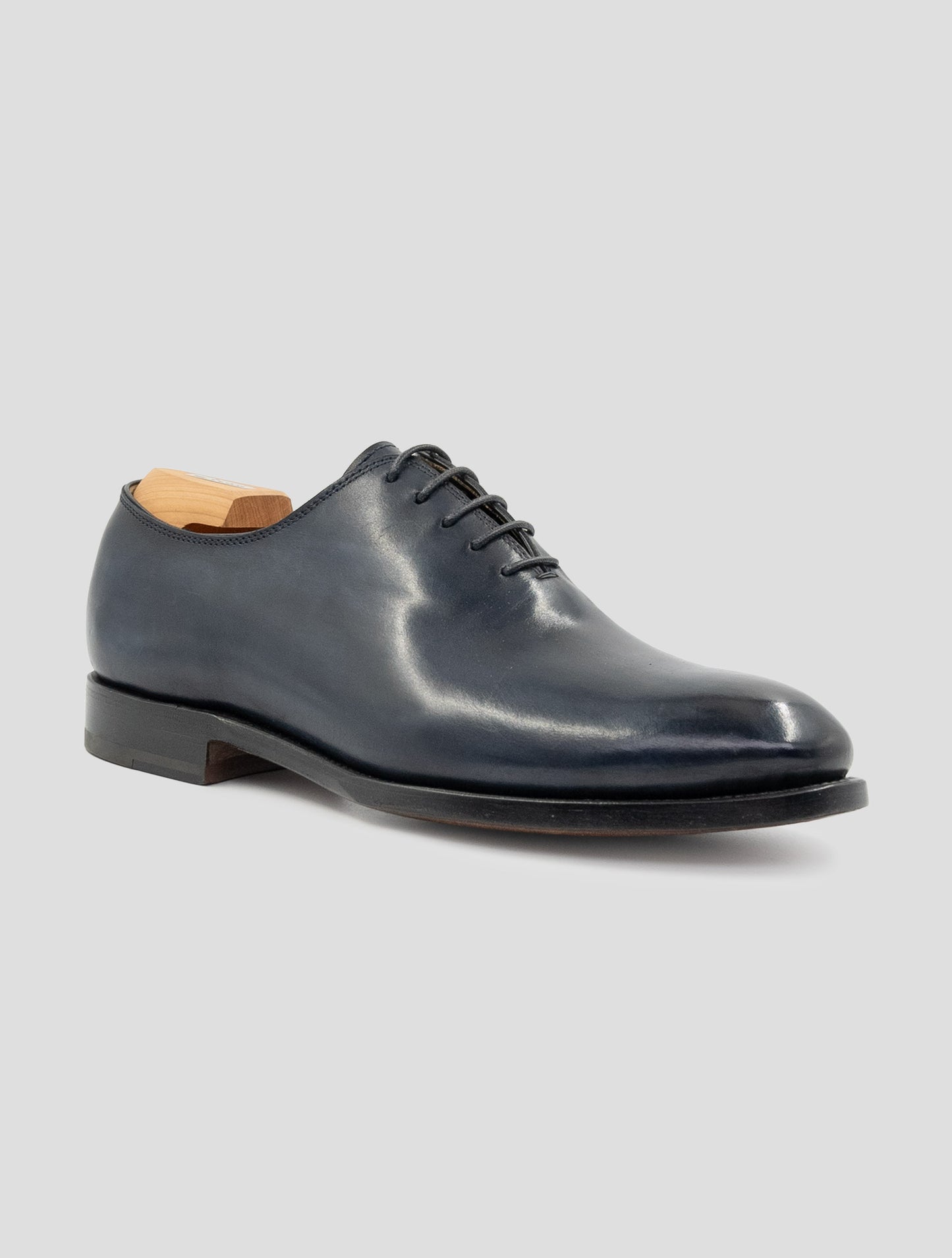 Kiton Blue Leather Dress Shoes
