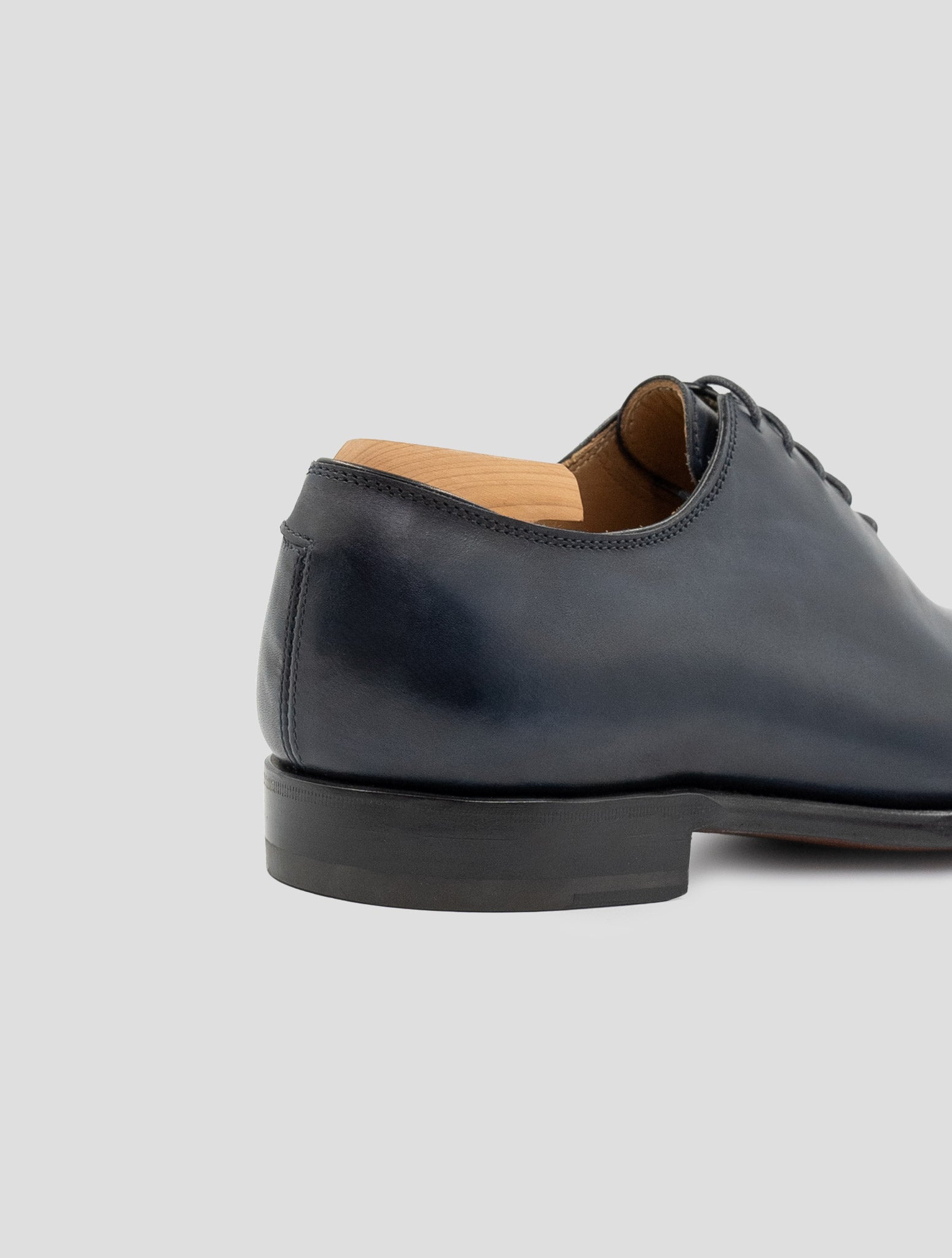 Kiton Blue Leather Dress Shoes