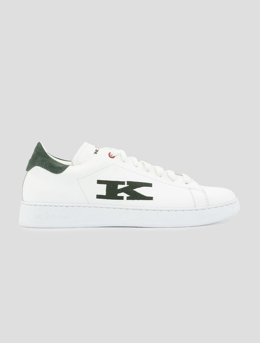 Kiton White Leather Sneakers