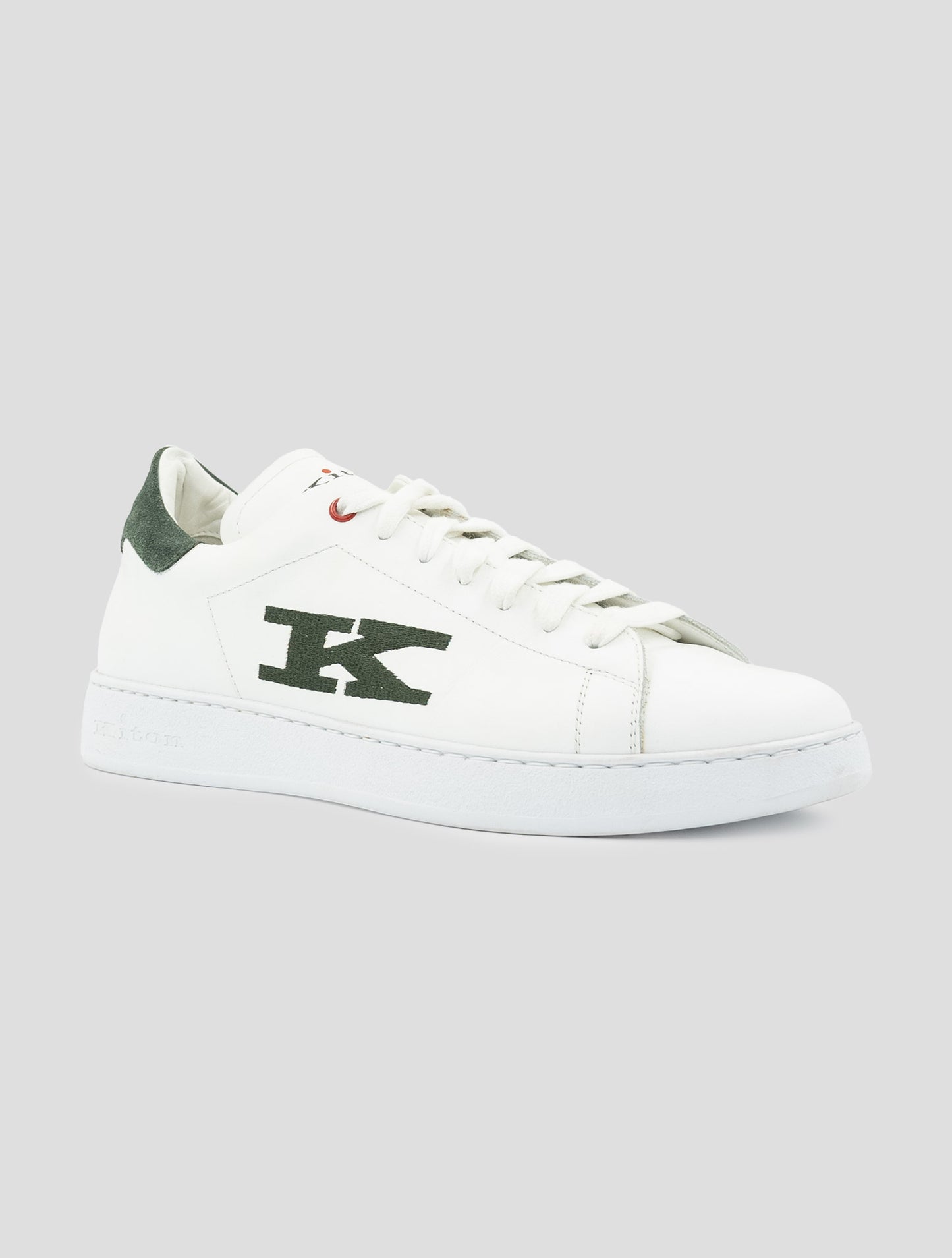 Kiton White Leather Sneakers