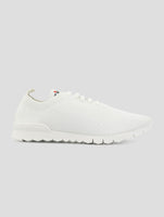 Kiton White Cotton Ea Sneakers