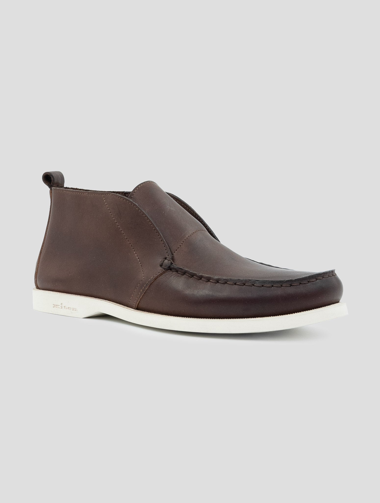 Kiton Brown Leather Sneakers