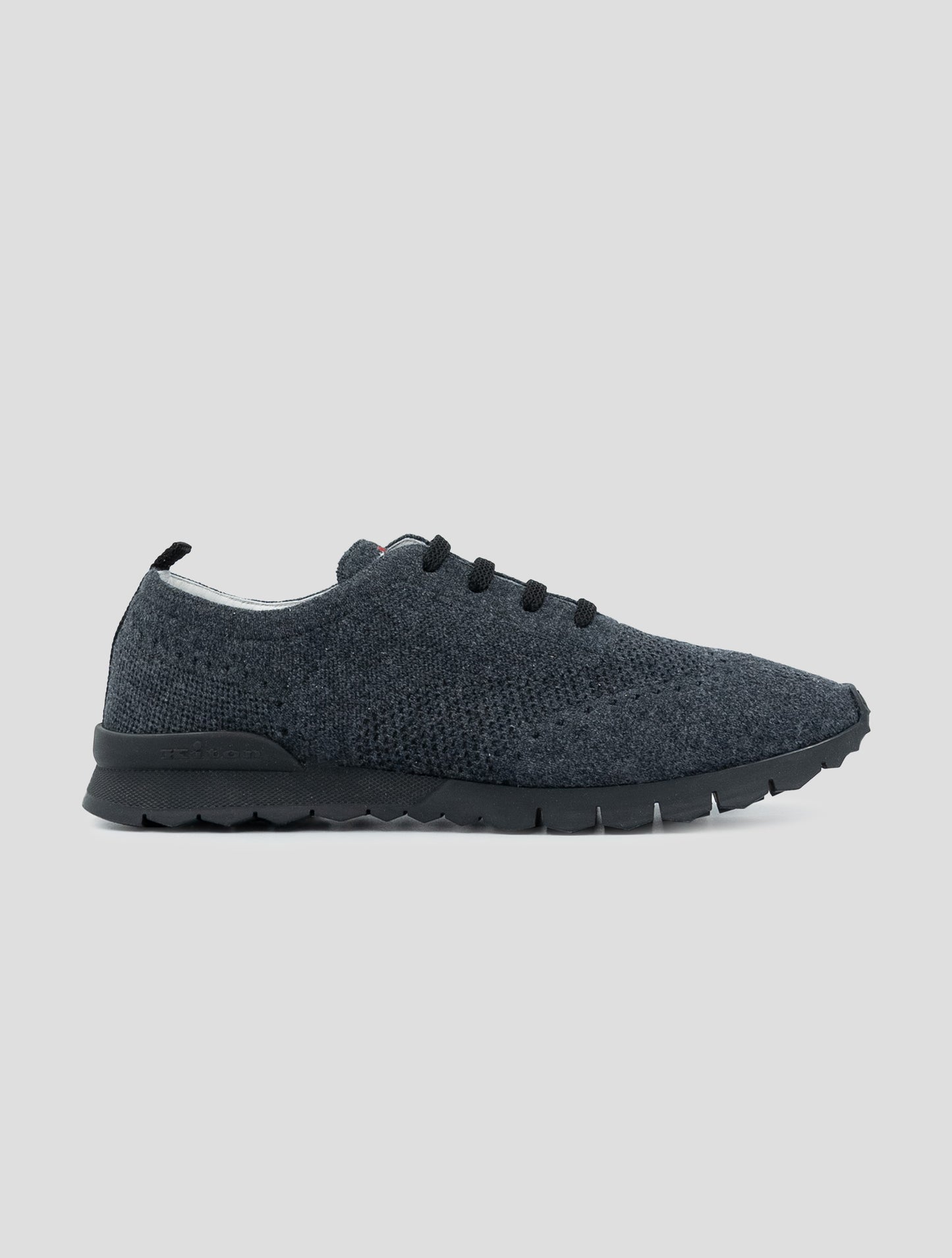Kiton Gray Cashmere Sneakers