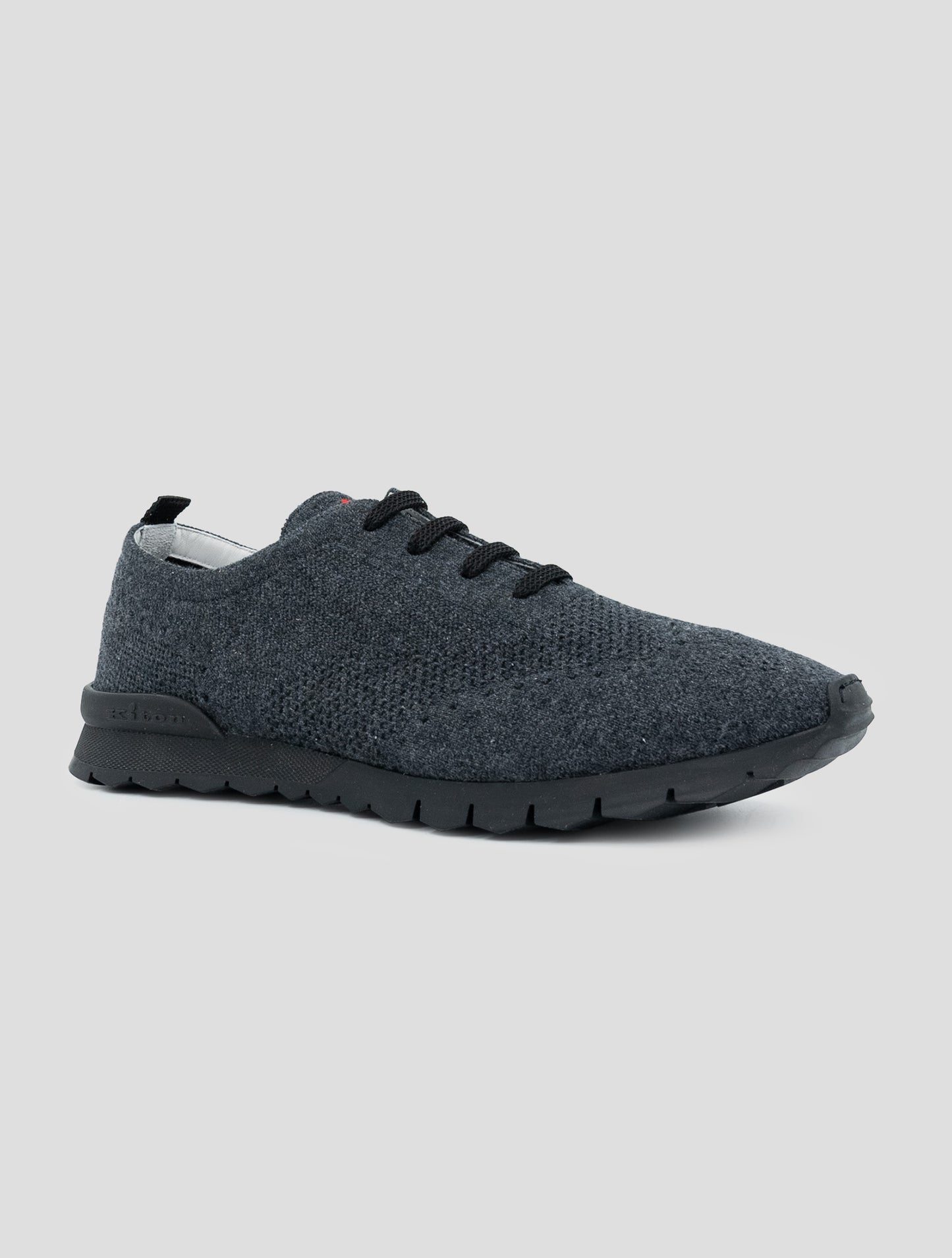 Kiton Gray Cashmere Sneakers