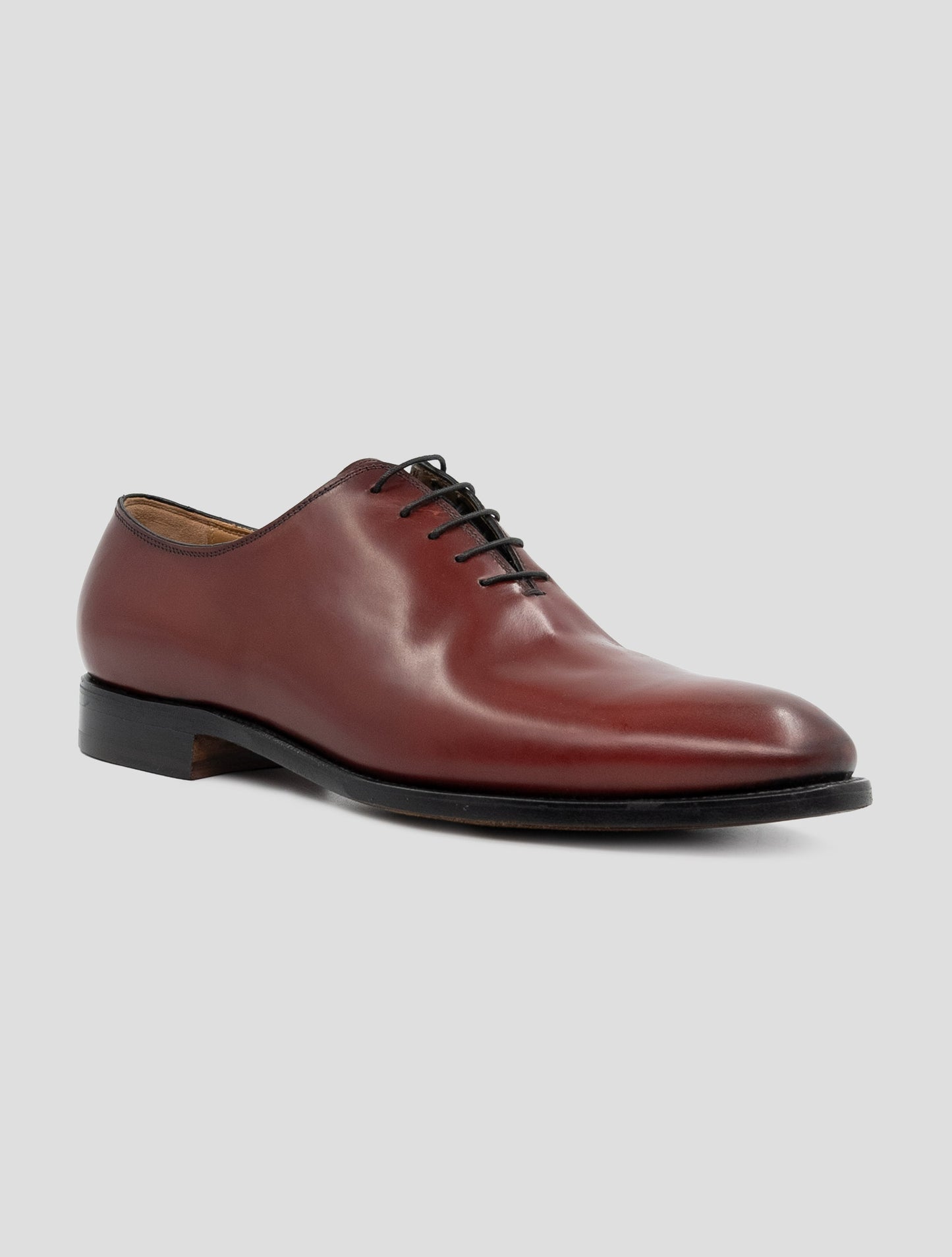 Kiton Burgundy Leather Dress Shoes