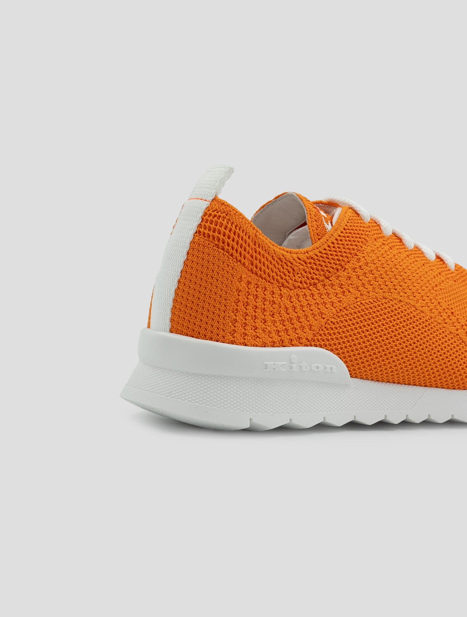 Kiton Orange Cotton Ea Sneakers