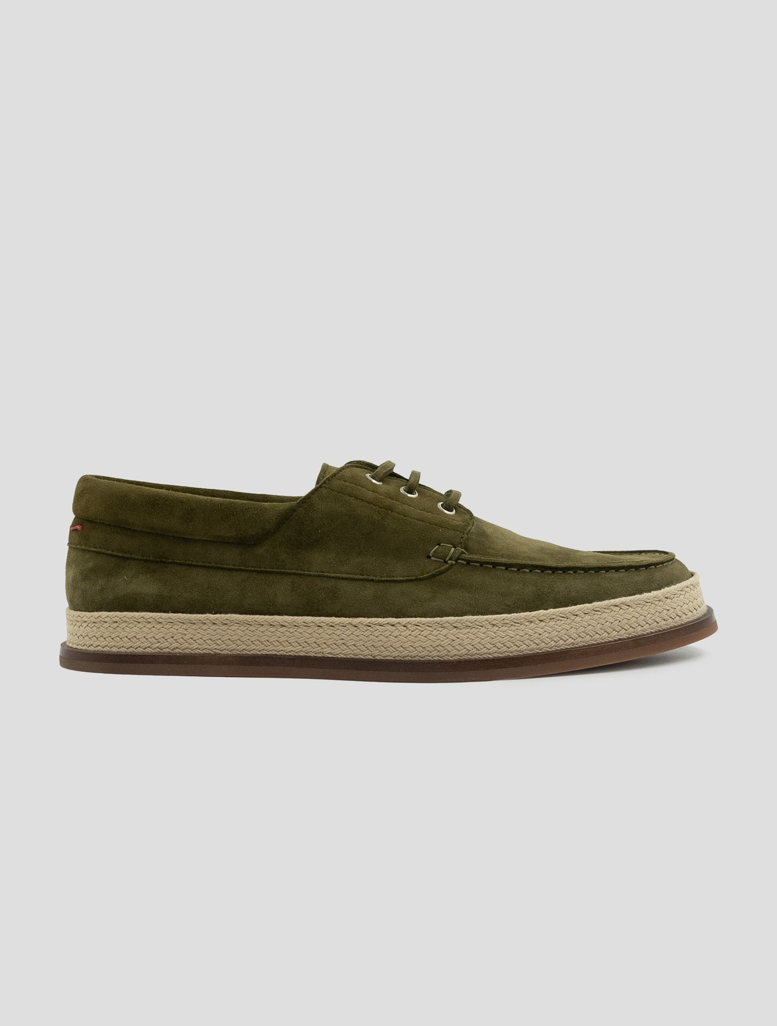 Kiton Green Leather Suede Sneakers