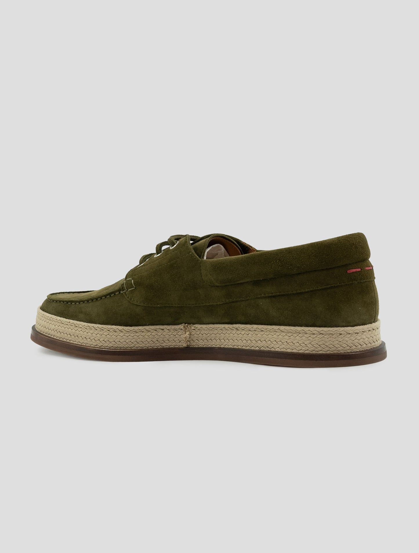 Kiton Green Leather Suede Sneakers