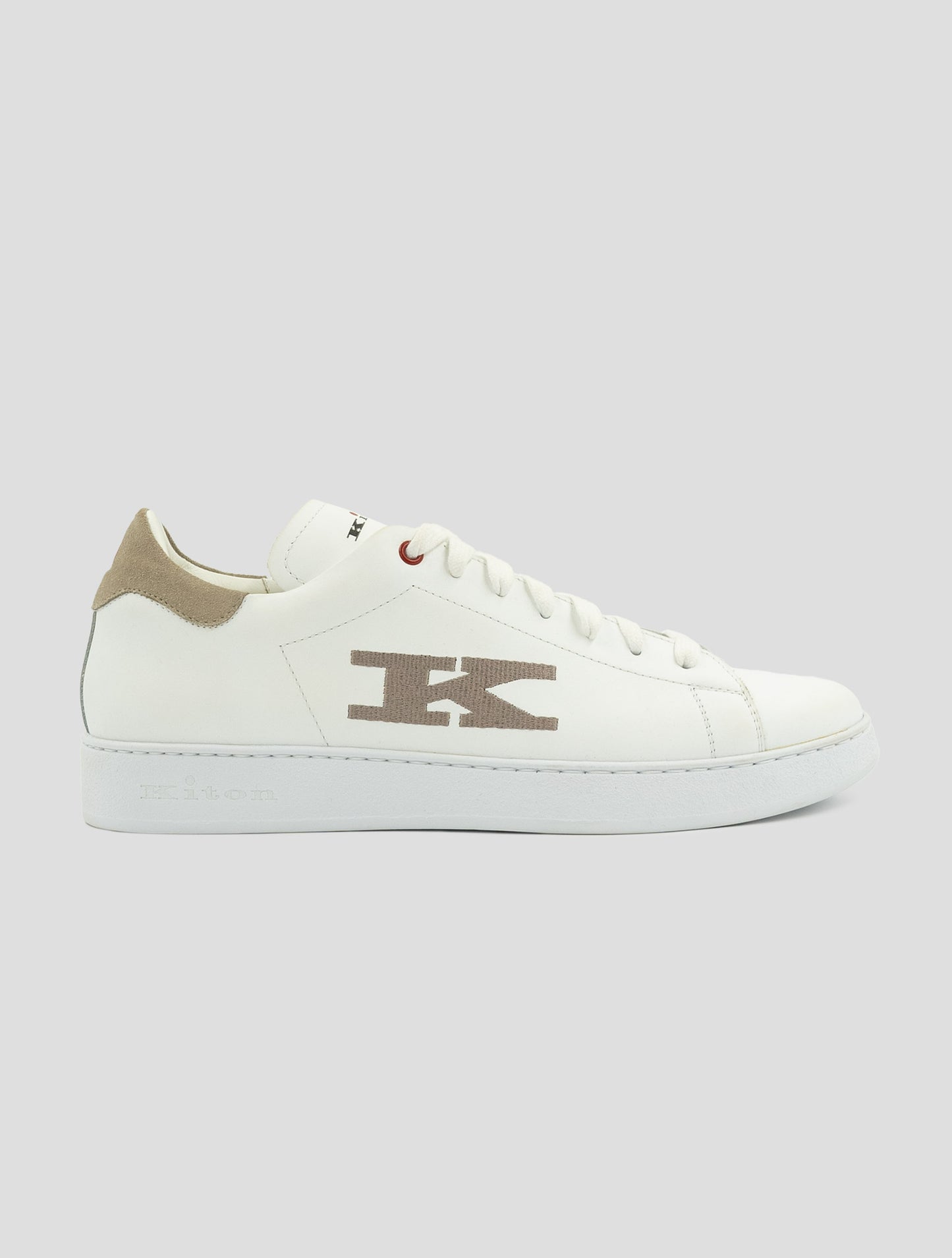 Kiton White Leather White