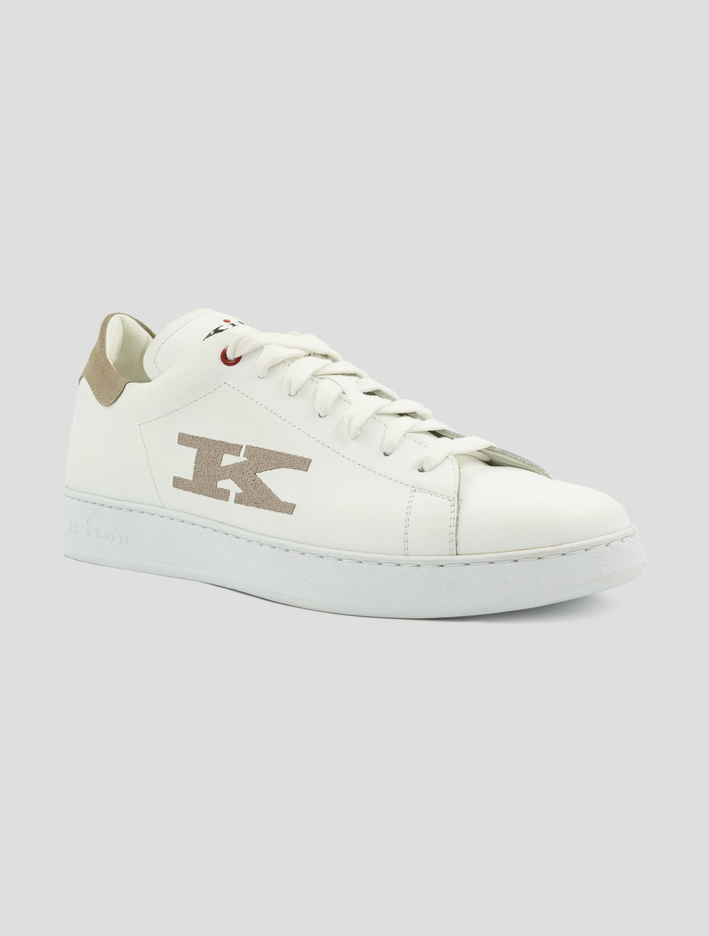 Kiton White Leather White