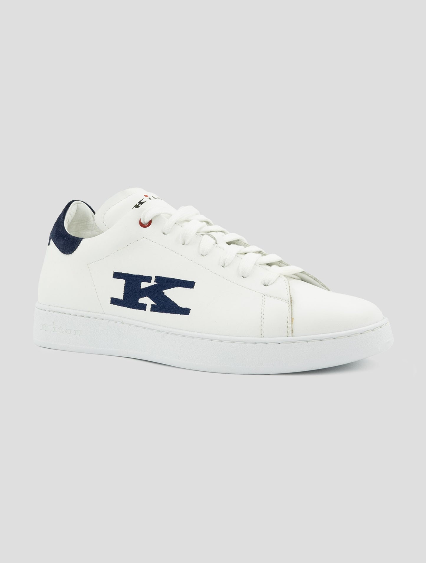 Kiton White Leather Sneakers
