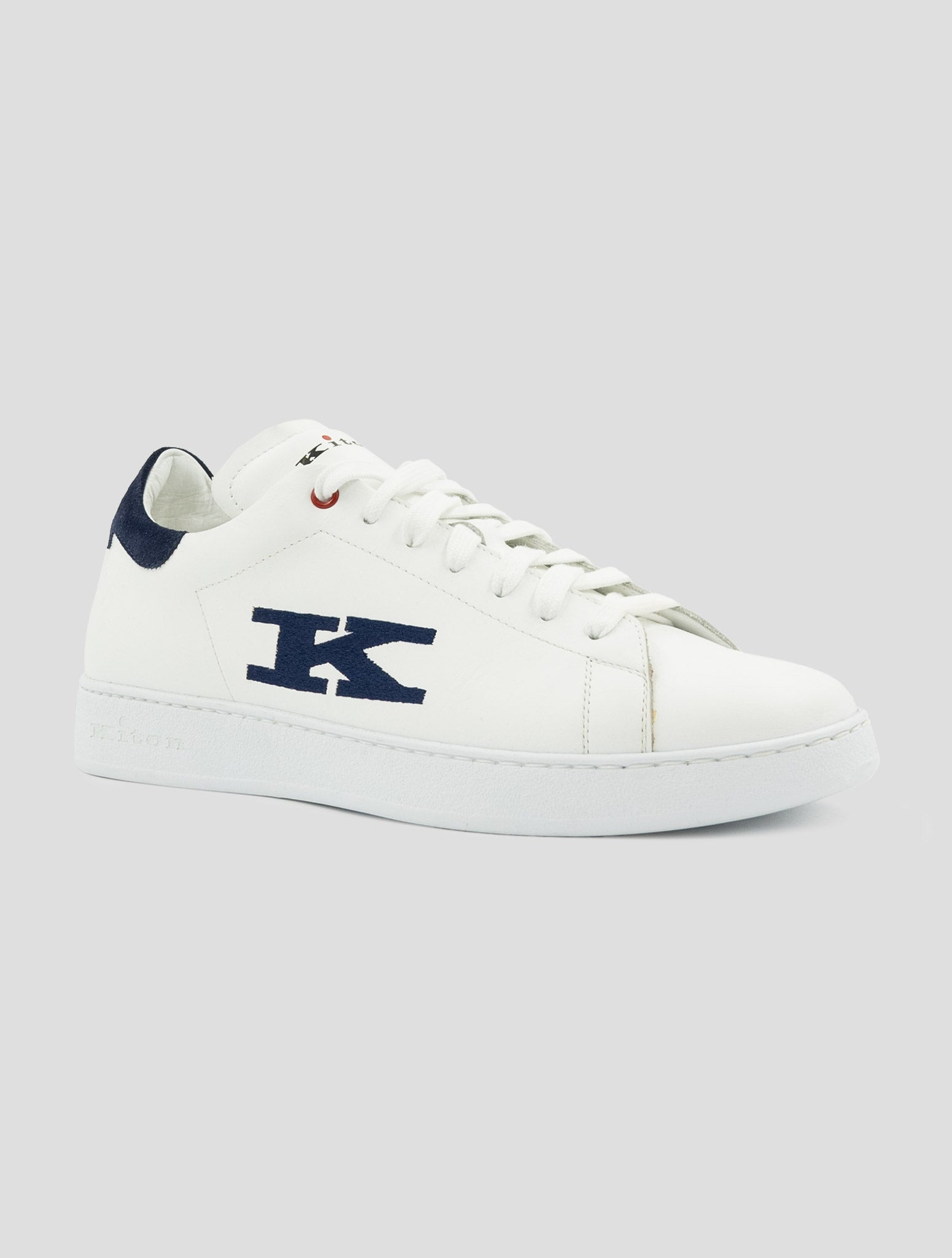 Kiton White Leather Sneakers