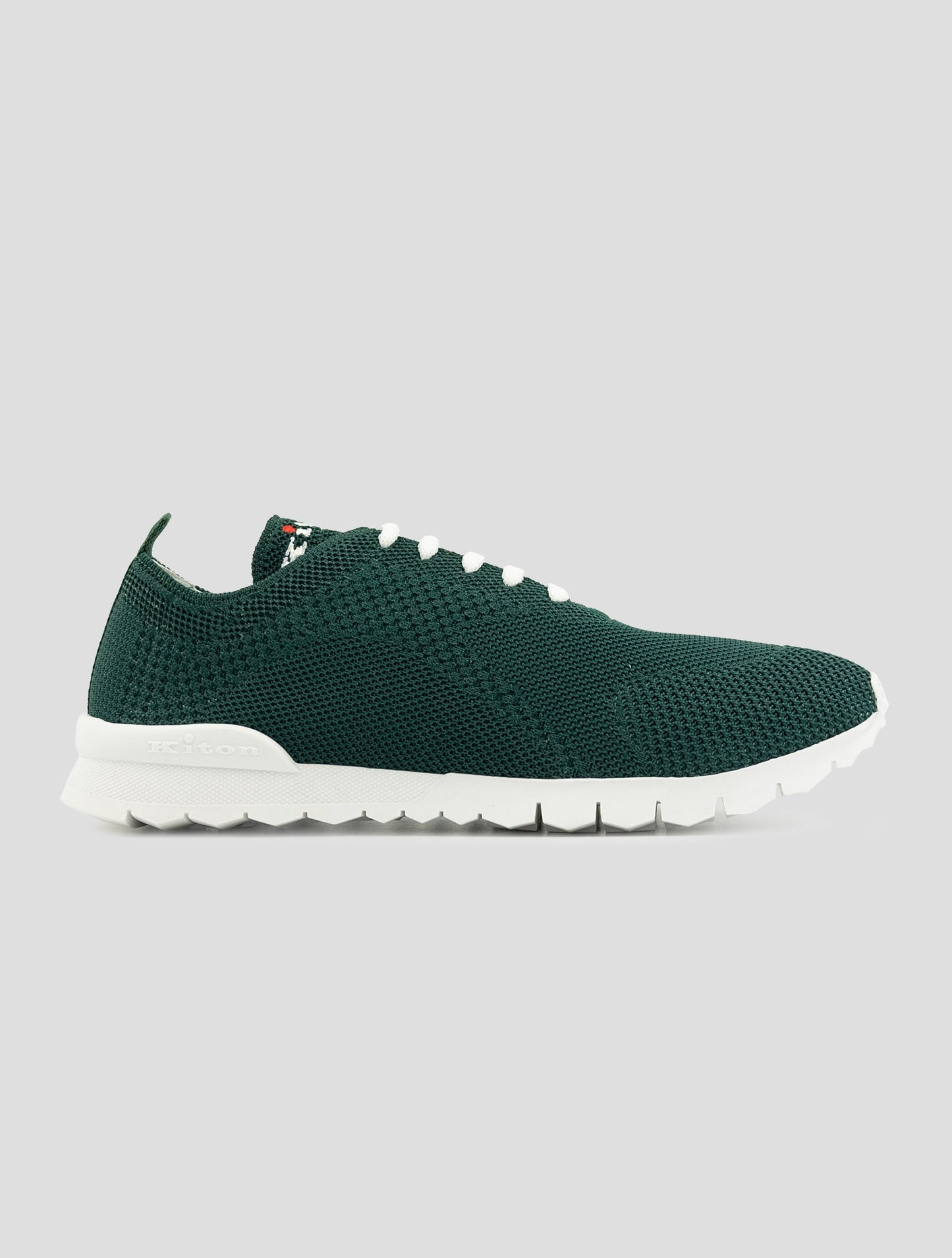 Kiton Green Cotton Ea Sneakers