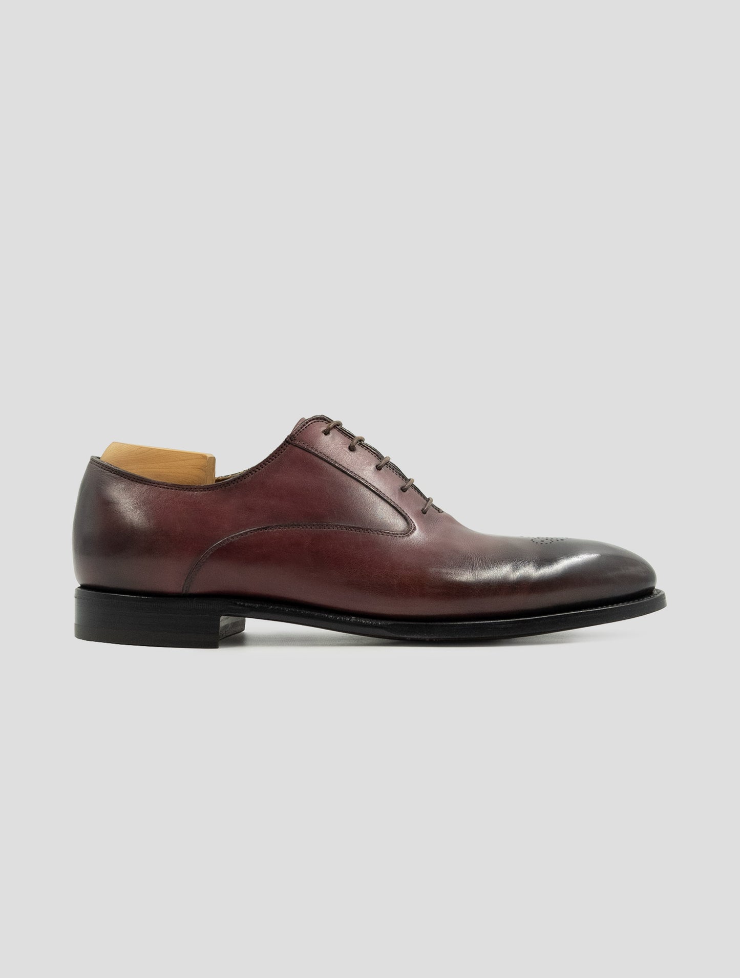 Kiton Burgundy Leather Dress Shoes