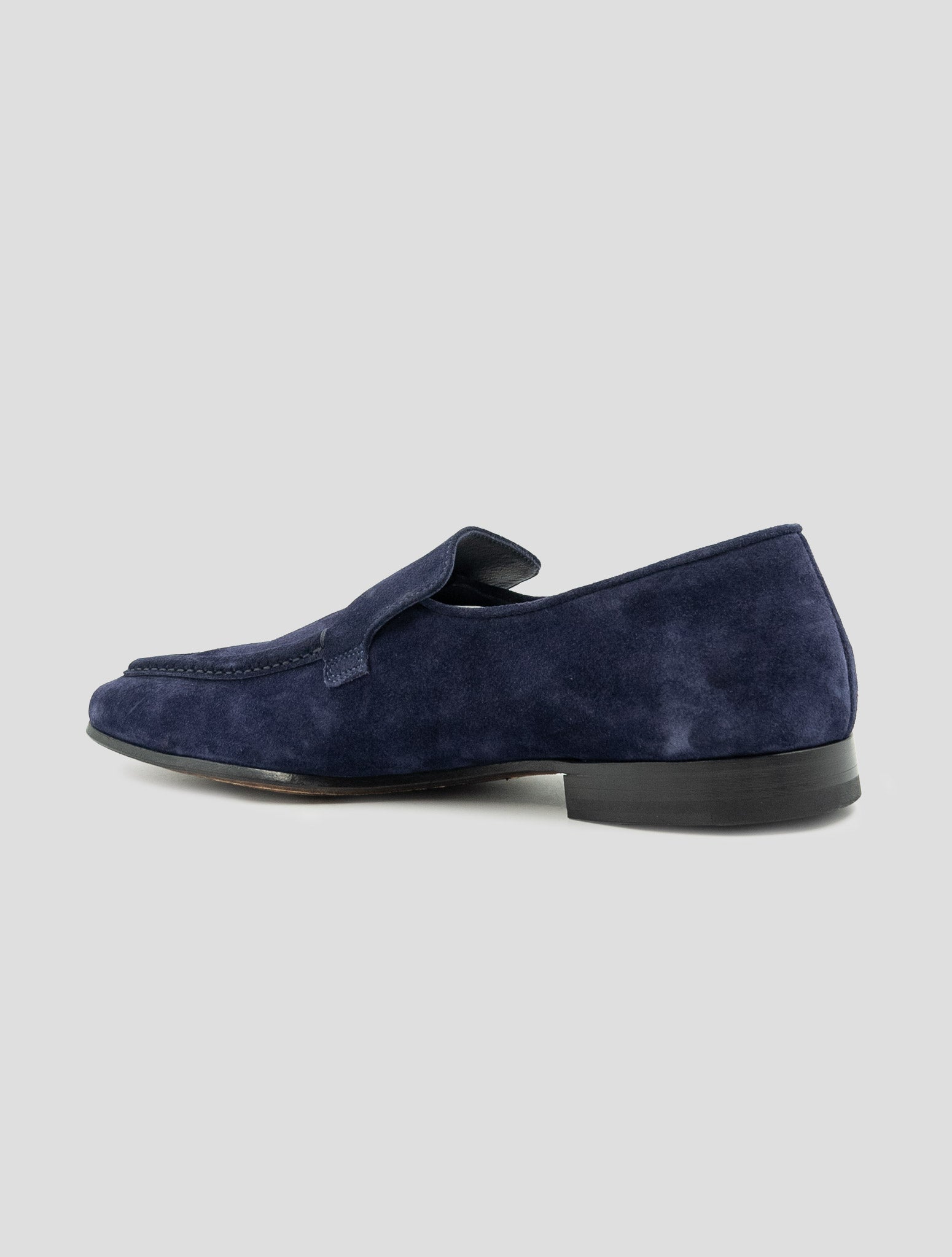 Kiton Blue Leather Loafers