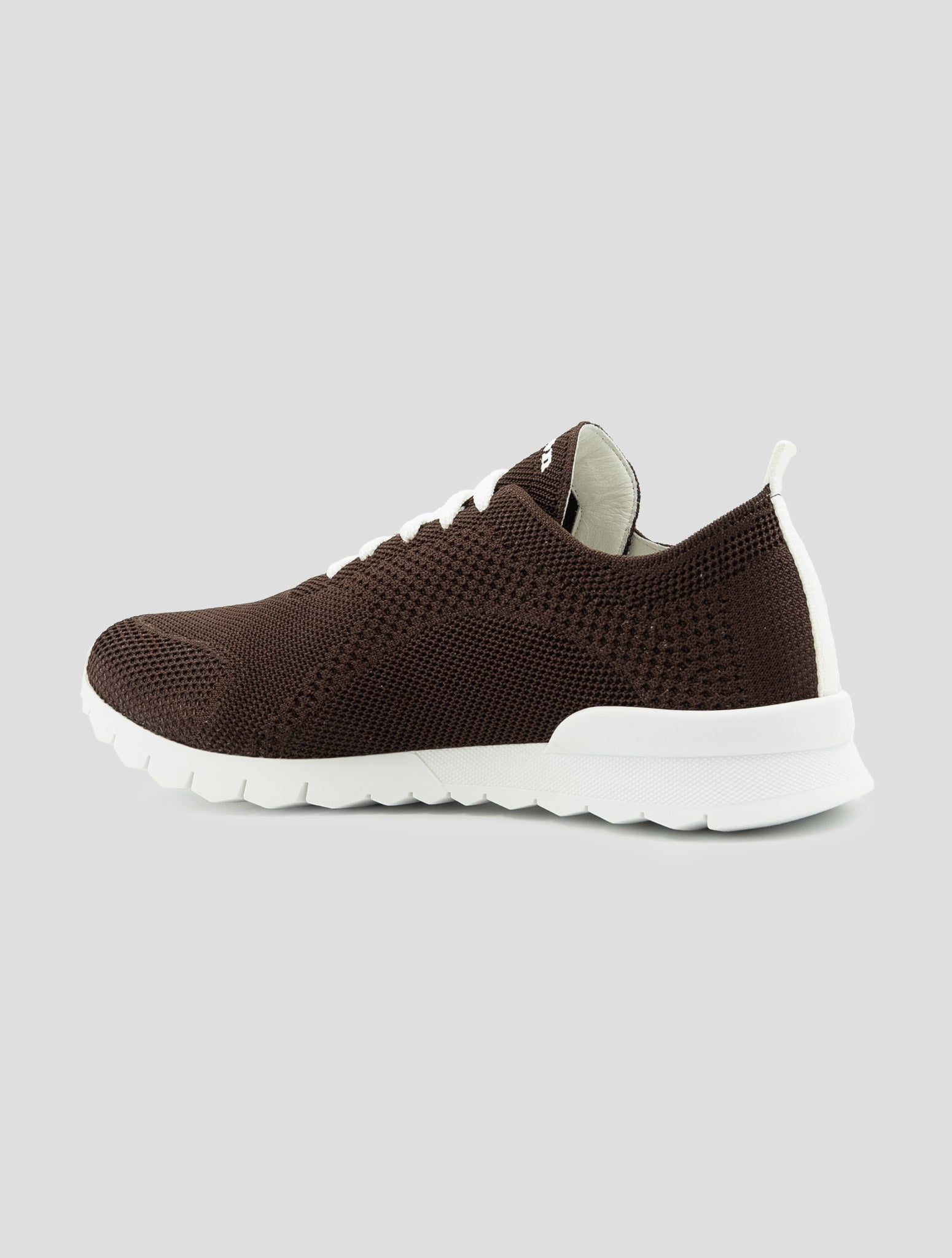 Kiton Brown Cotton Ea Sneakers