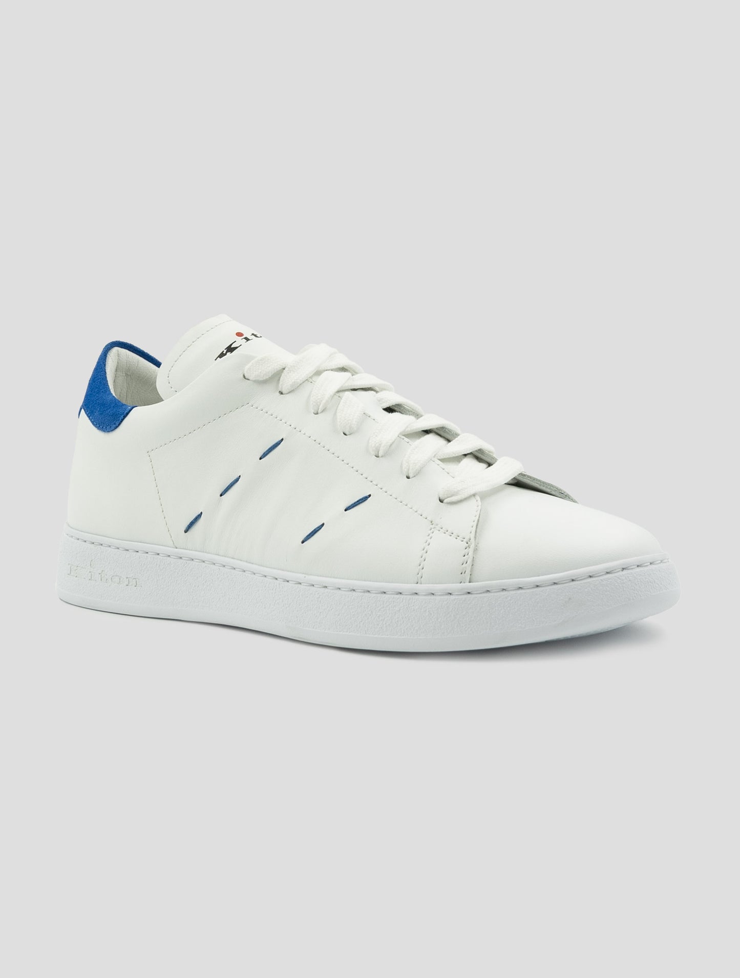 Kiton White Leather Sneakers
