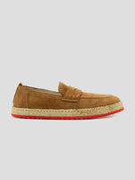 Kiton Brown Leather Suede Espadrillas