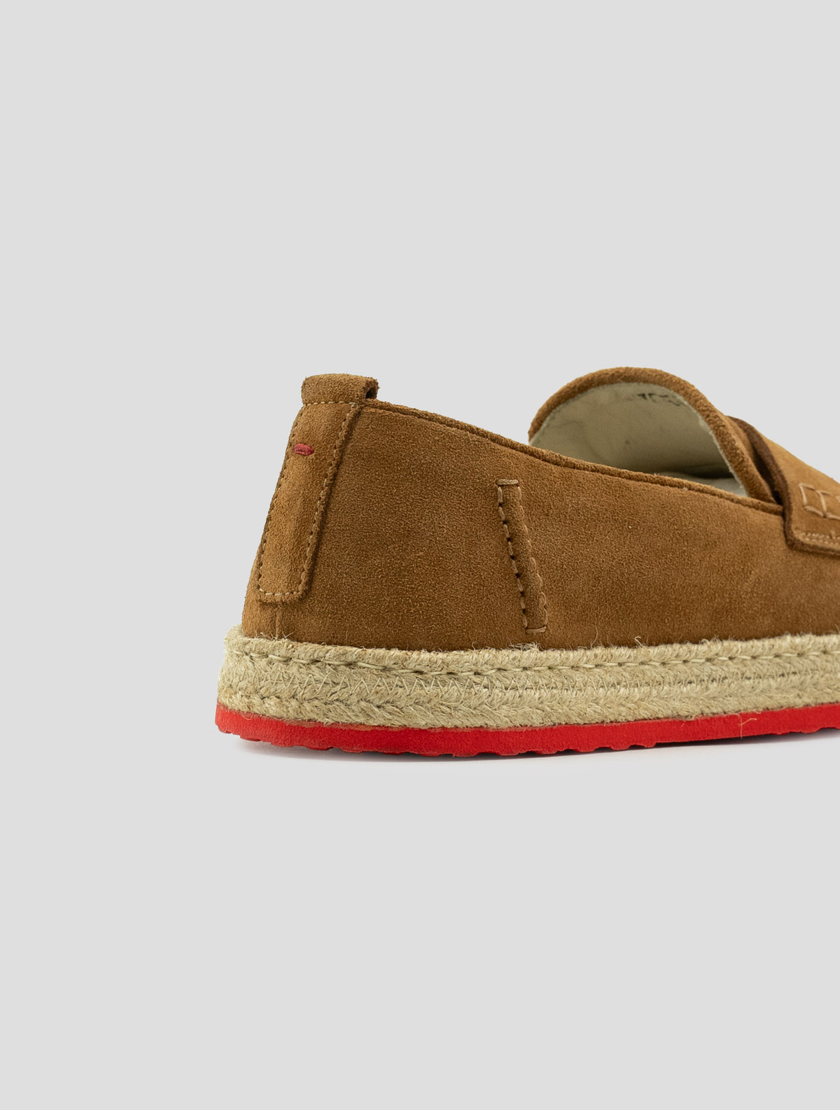 Kiton Brown Leather Suede Espadrillas