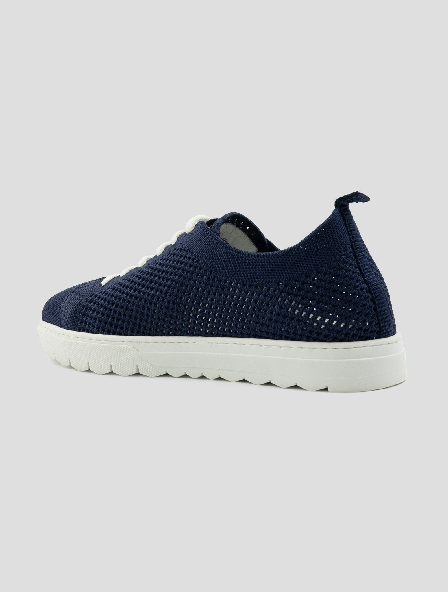 Kiton Blue Cotton Ea Sneakers